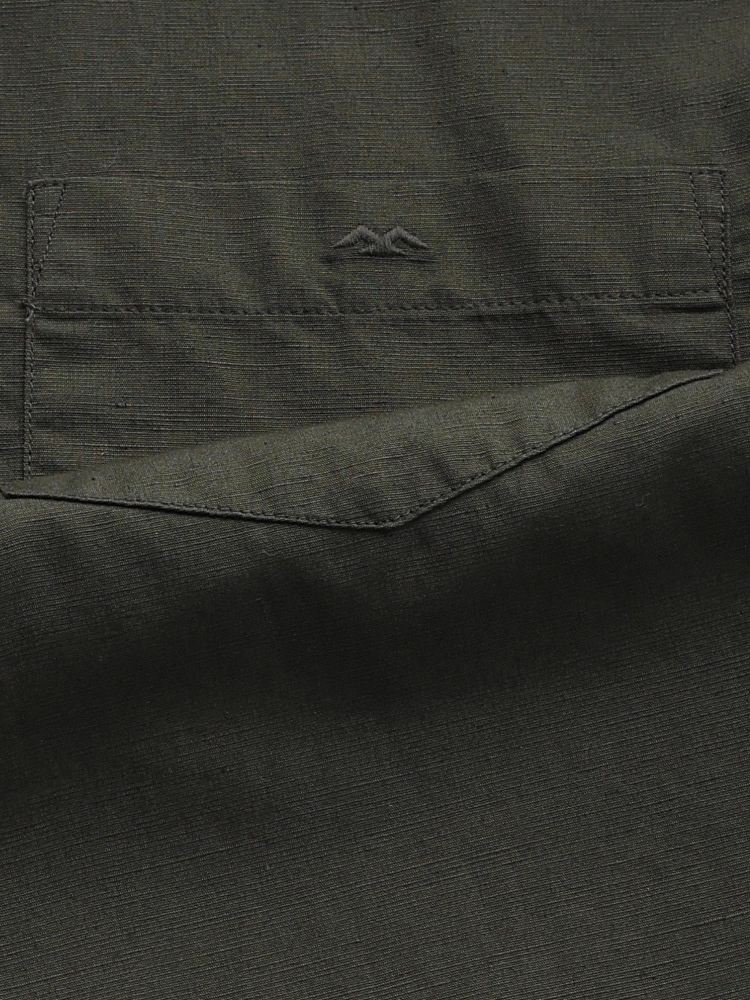 Deep Forest Green Solid Men Shirt