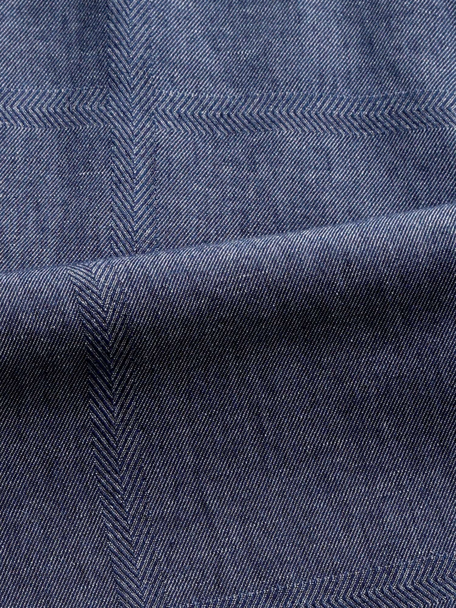 Indigo Blue Patterned Men Shirt