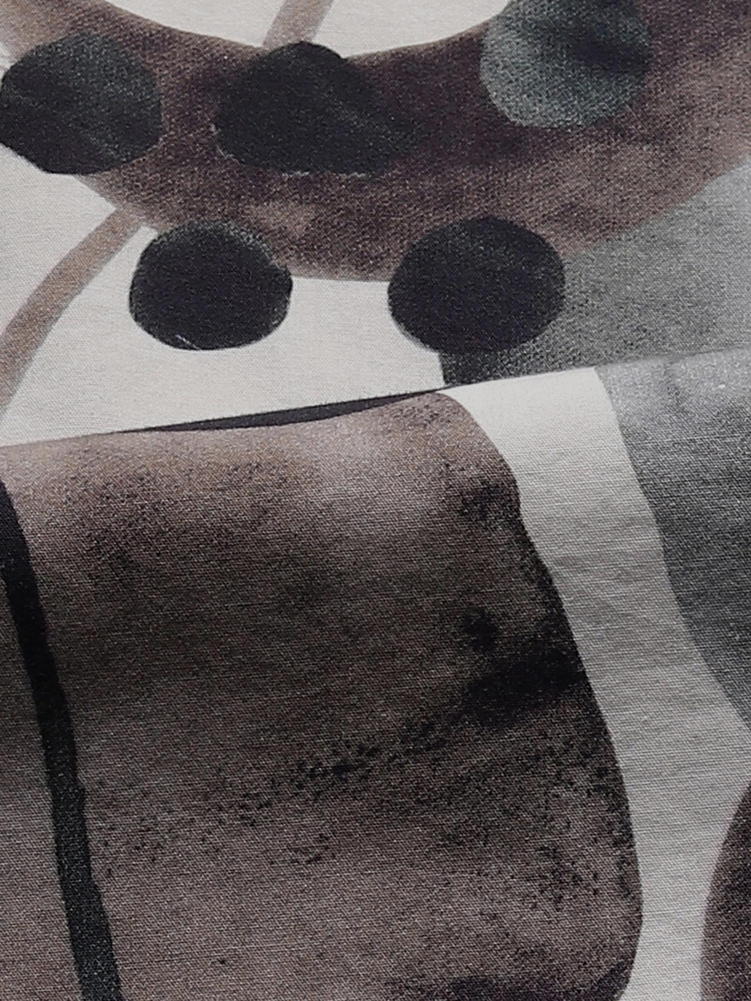 Muted Grey Abstract Men Shirt