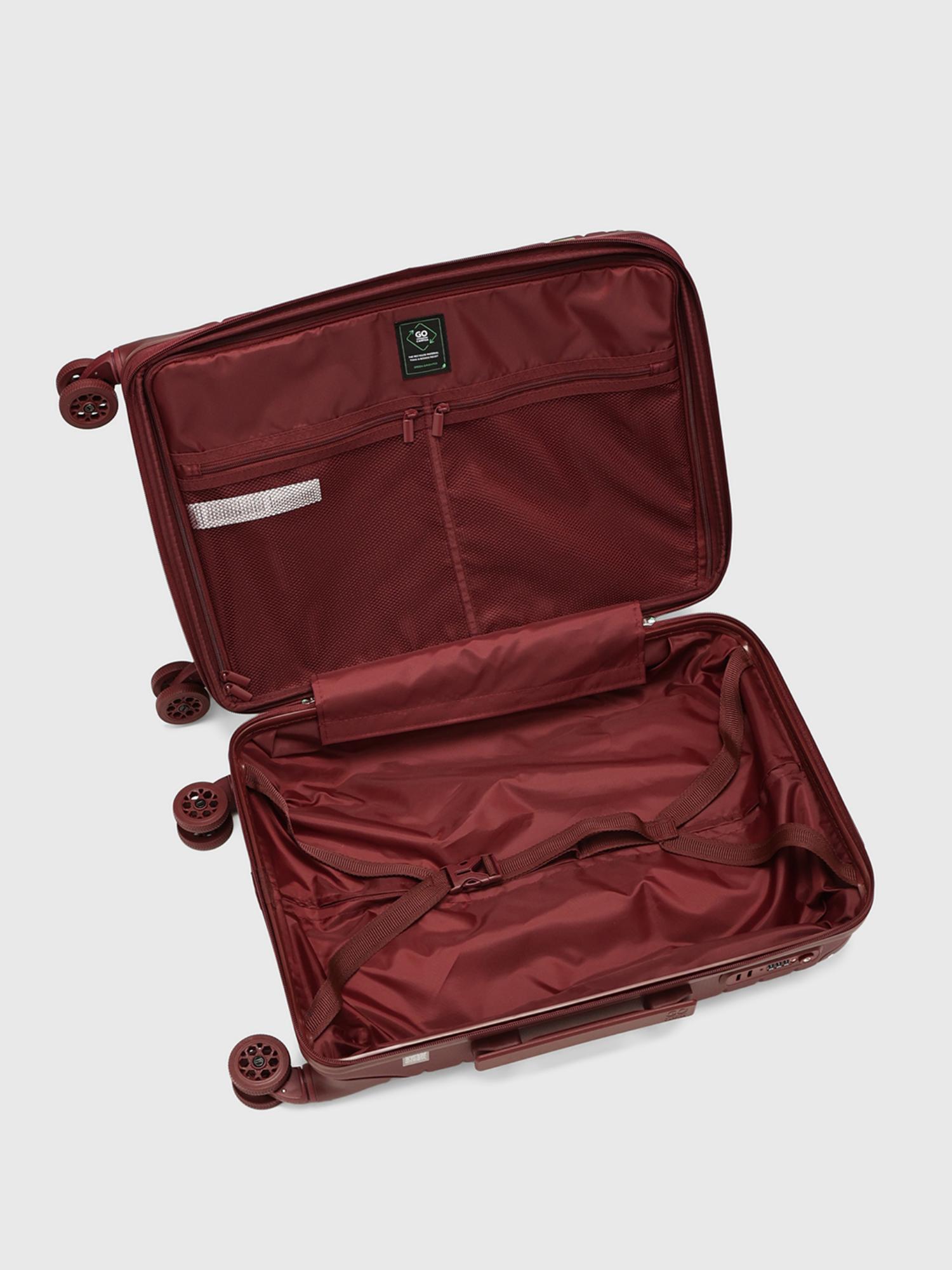 Gotech Unisex Hard Shell Trolley Bag - Maroon