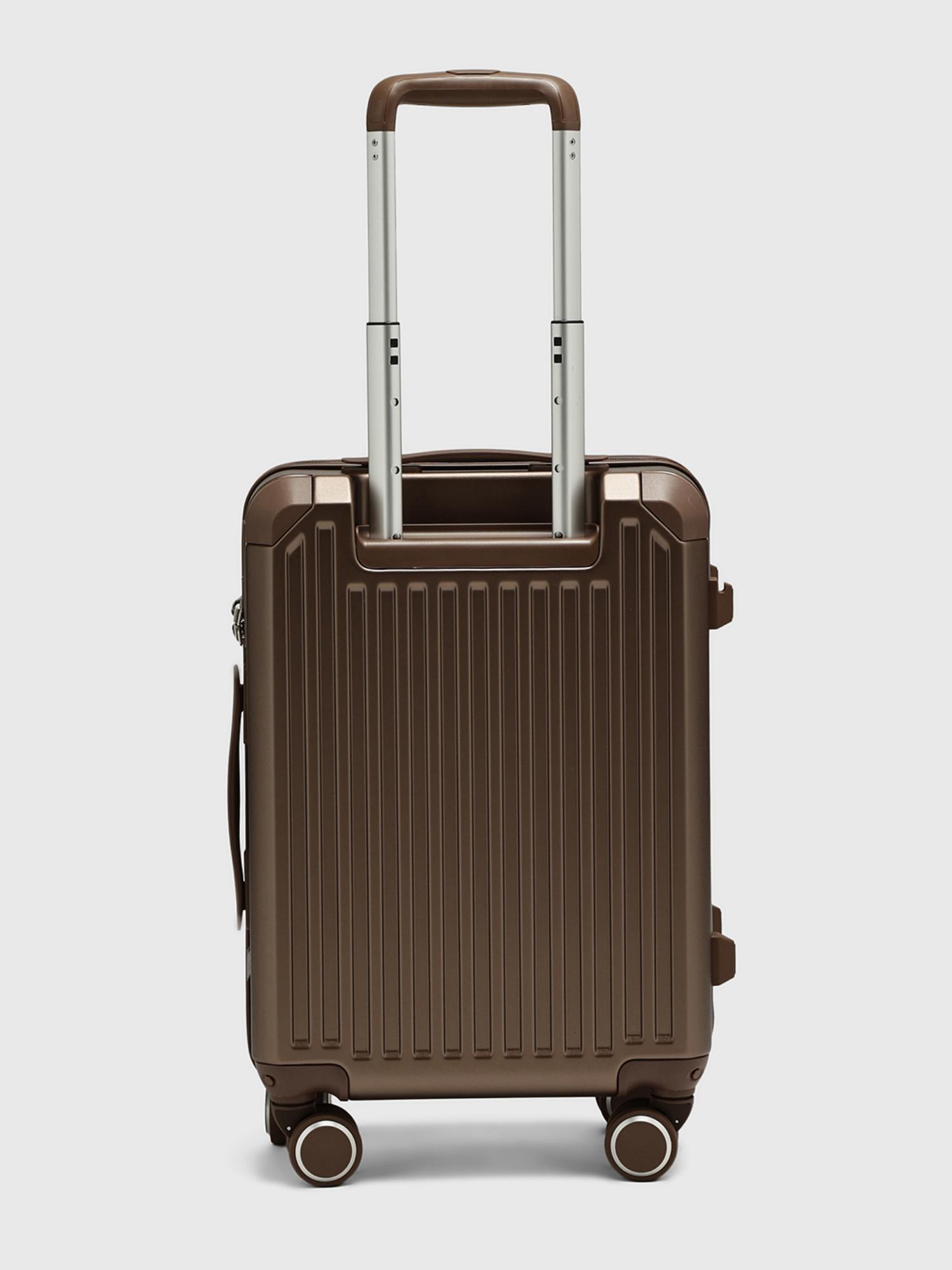 Tinny Go Unisex Hard Shell Trolley Bag - Bronze