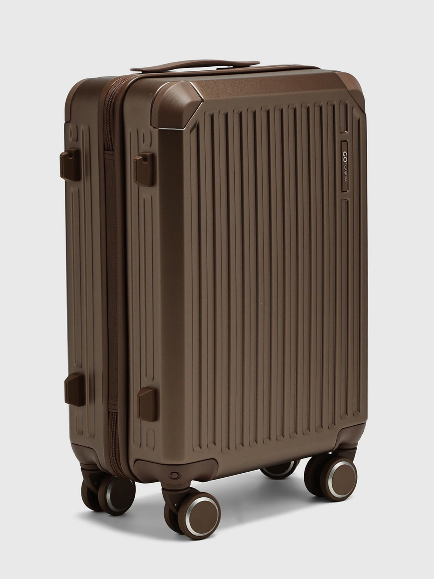 Tinny Go Unisex Hard Shell Trolley Bag - Bronze