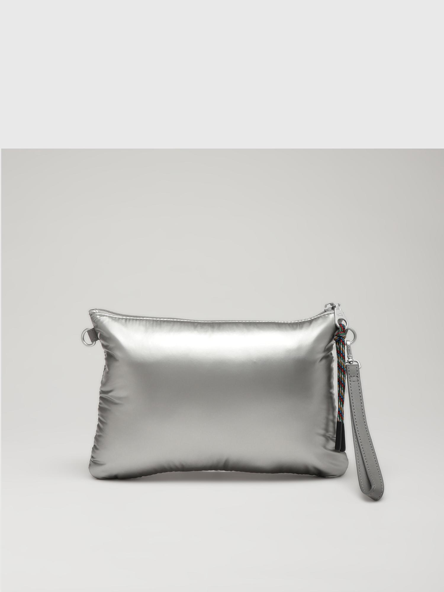 Cristallo Women Beauty Sling Bag With Detachable Strap - Silver (M)