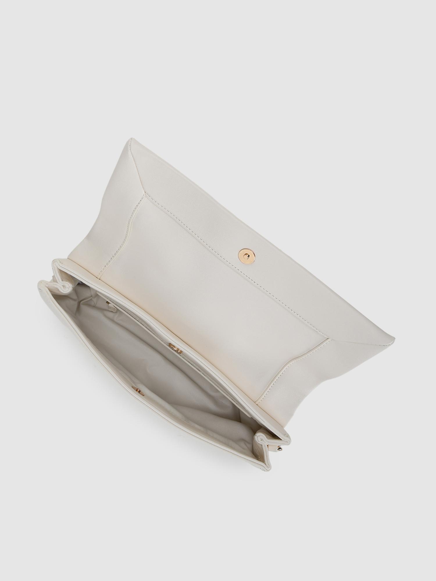 Cindy Women Crossbody Sling Bag With Detachable Strap - Off White (S)