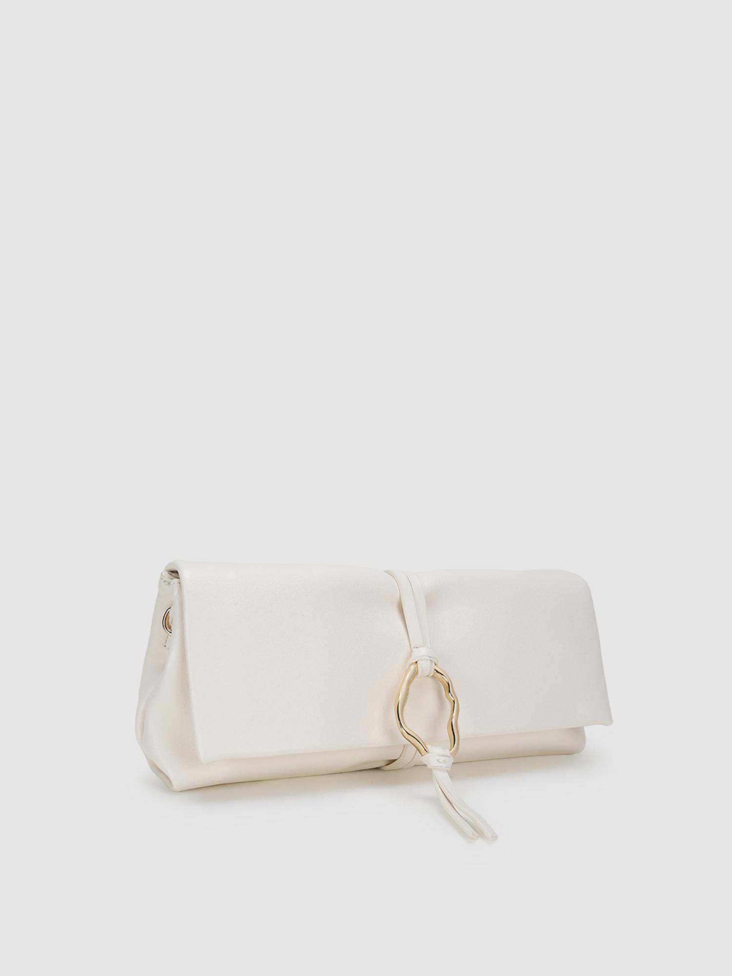 Cindy Women Crossbody Sling Bag With Detachable Strap - Off White (S)