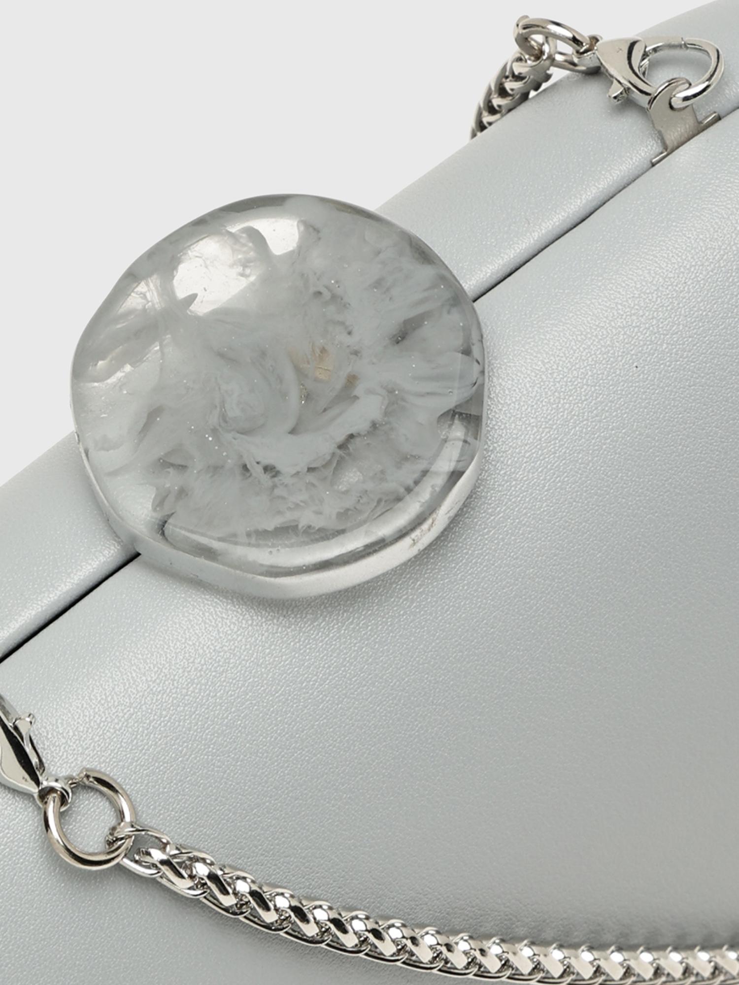 Tangerine V2 Women Clutch With Detachable Strap - Blue (S)