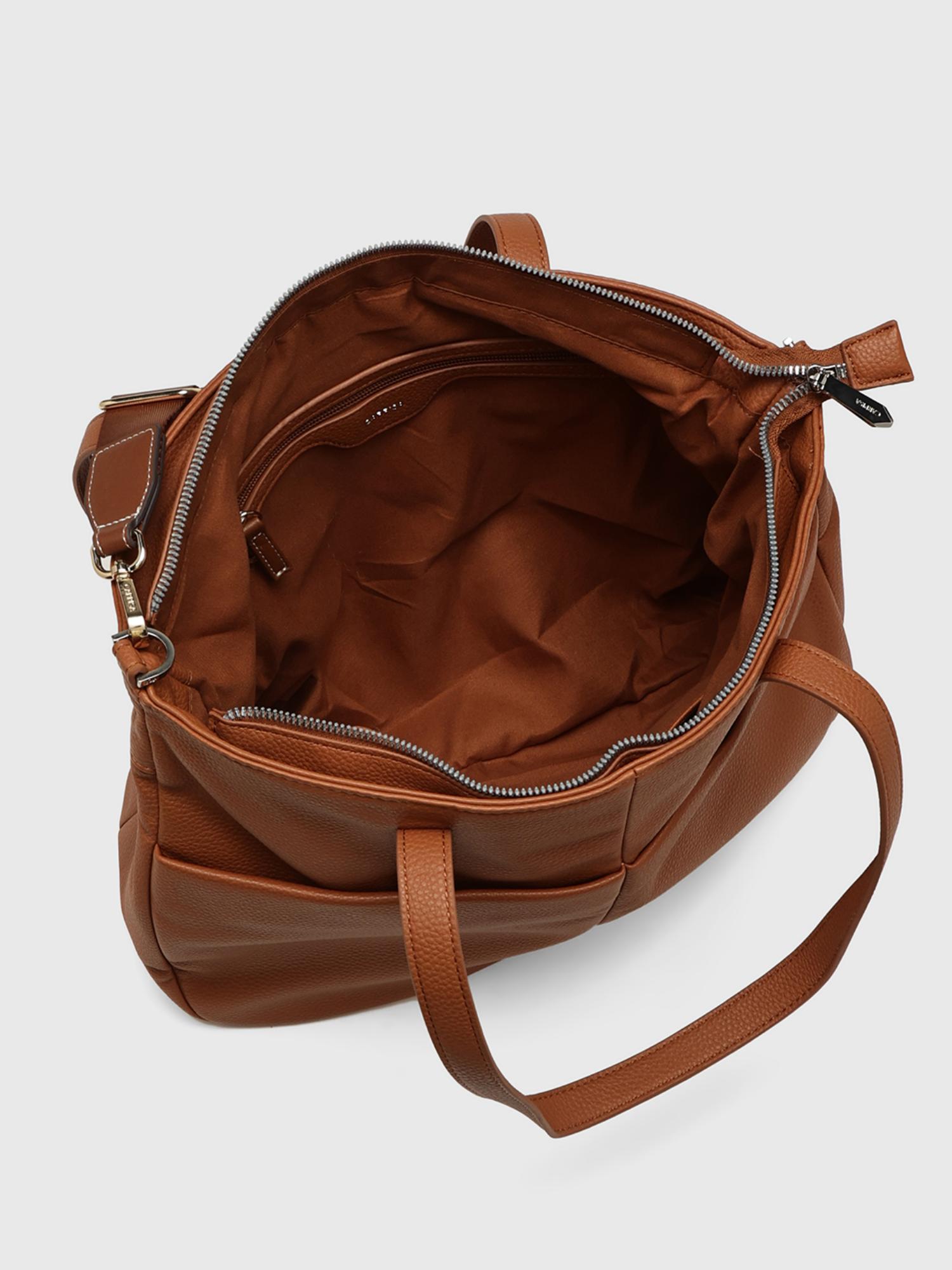 Yukon Women Tote Bag With Detachable Strap - Tan (L)