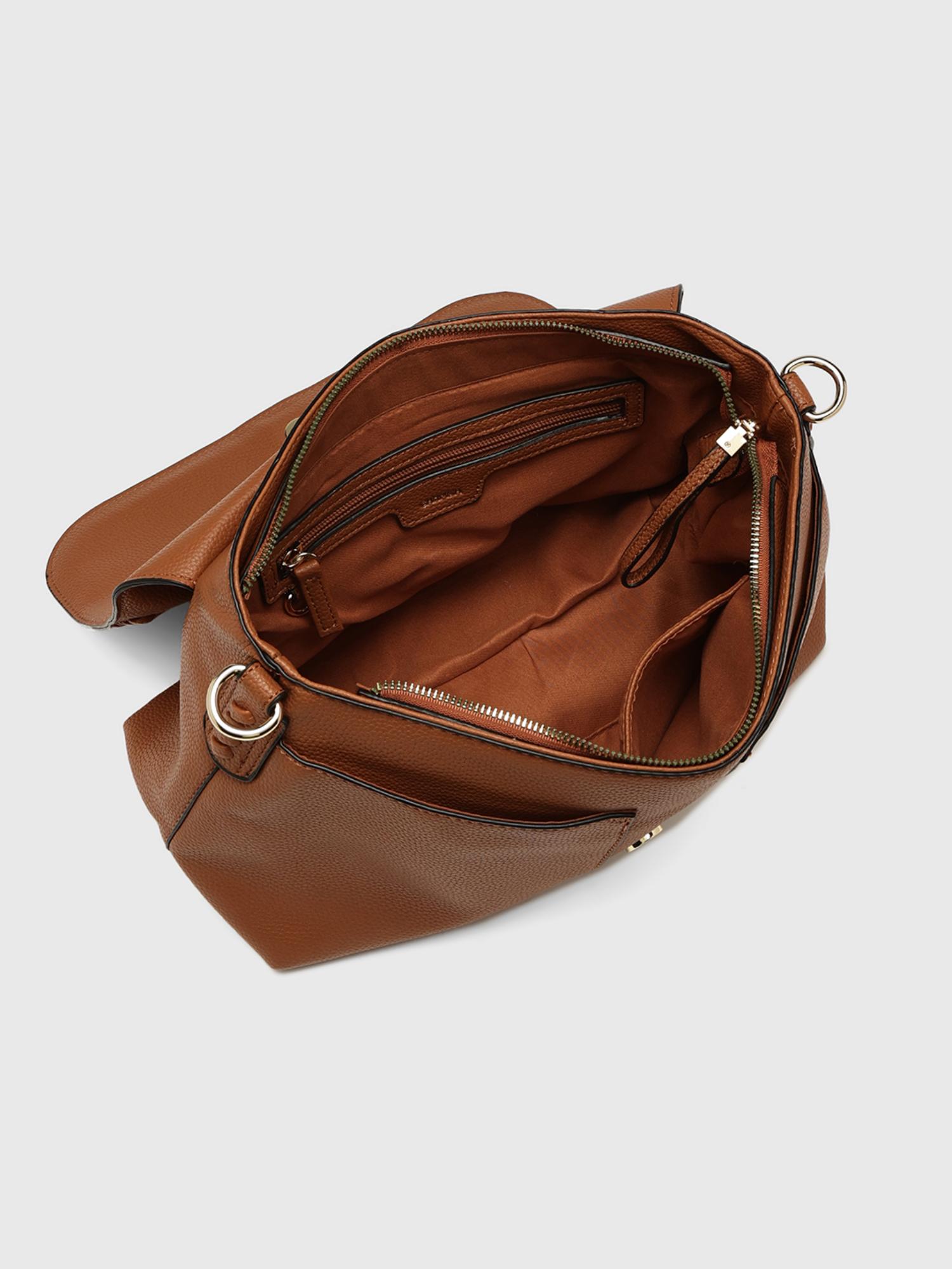 Yukon Women Sling Bag With Detachable Strap - Tan (M)