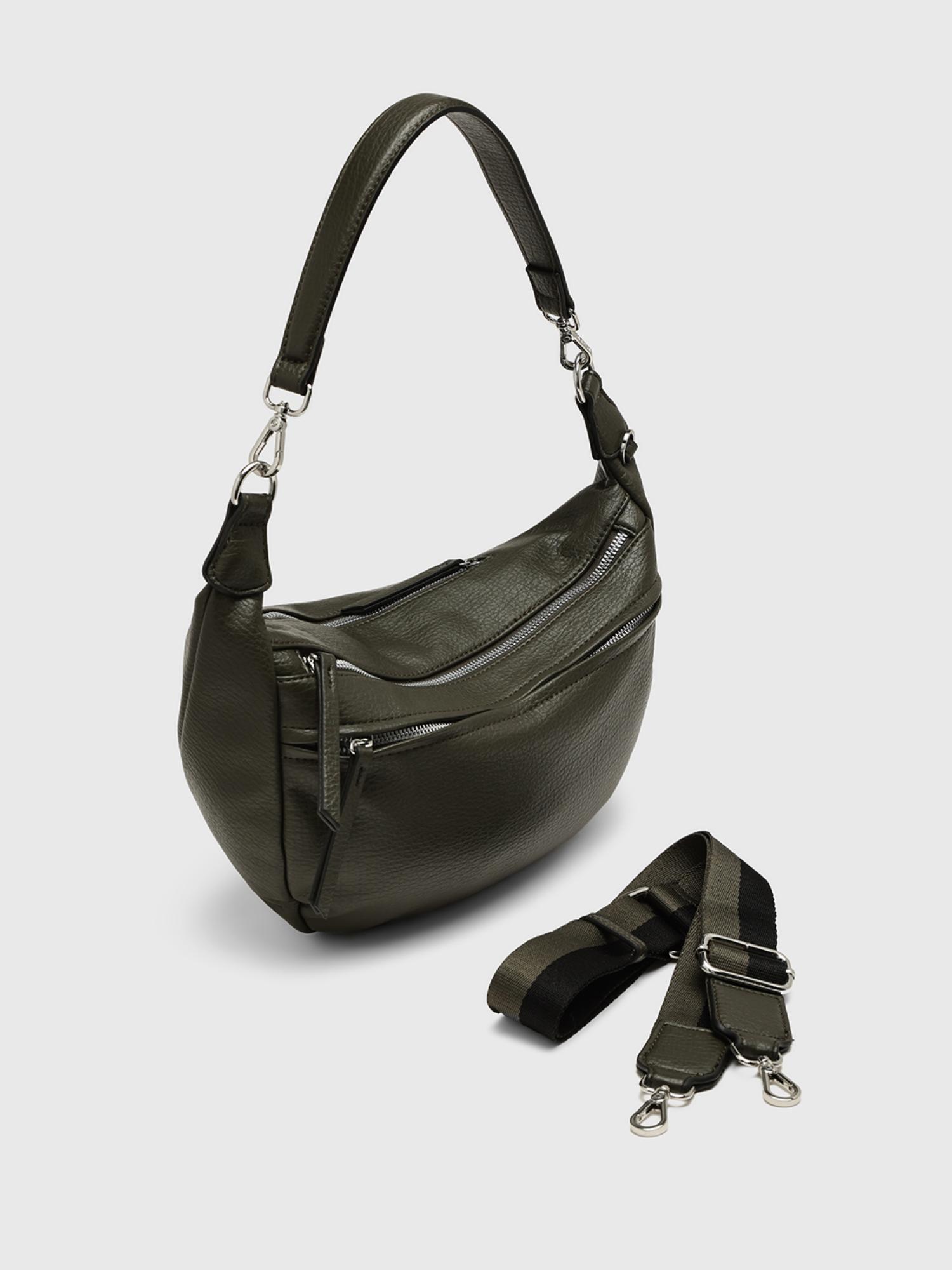 Boston Women Sack Handbag With Detachable Strap - Green (M)