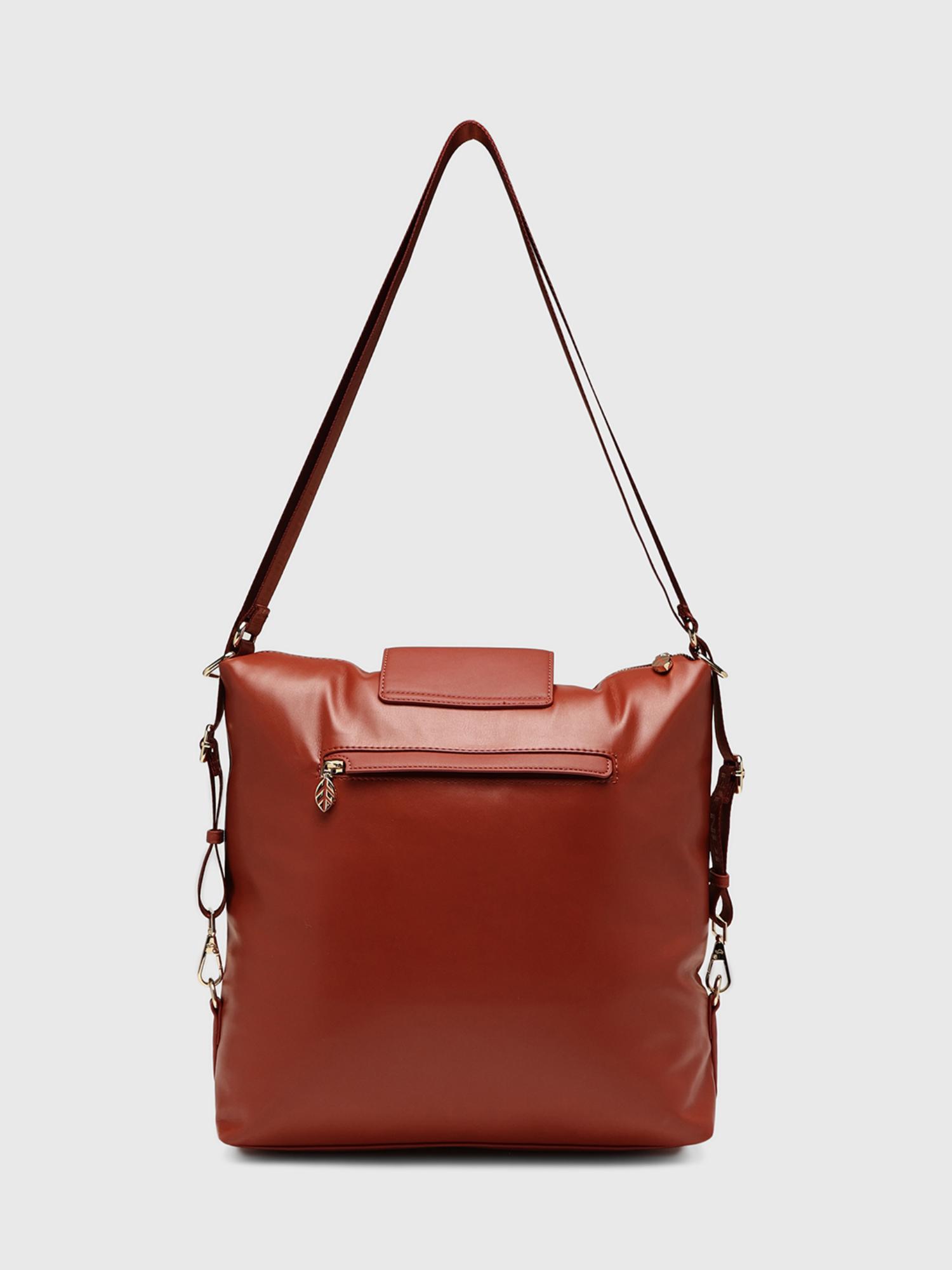 Olanka Women Sack Handbag - Rust (L)