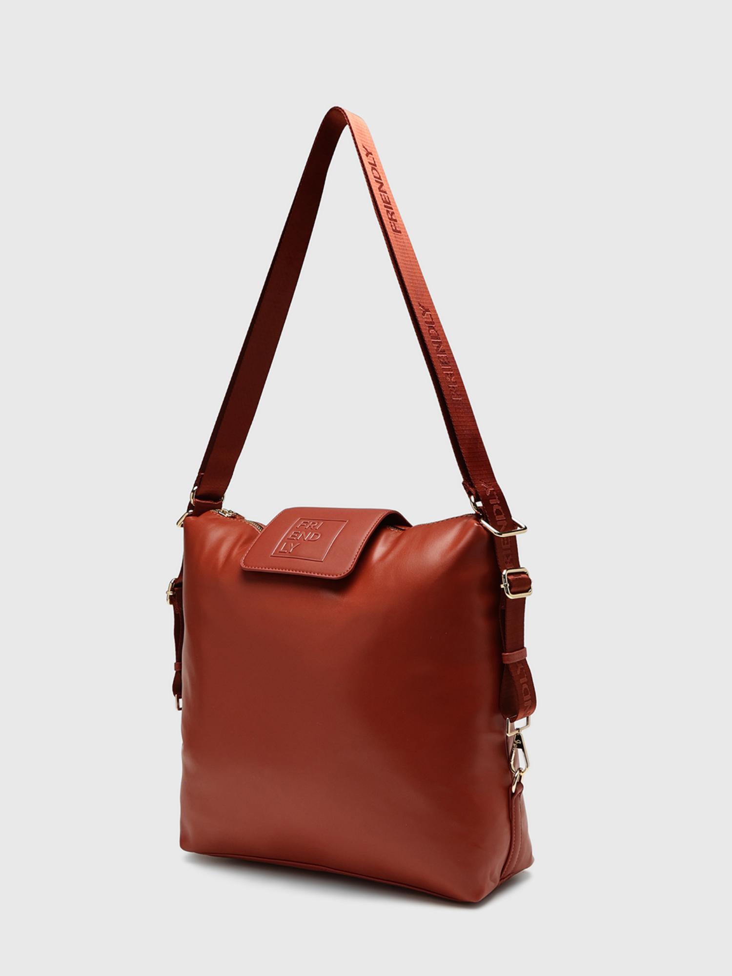 Olanka Women Sack Handbag - Rust (L)