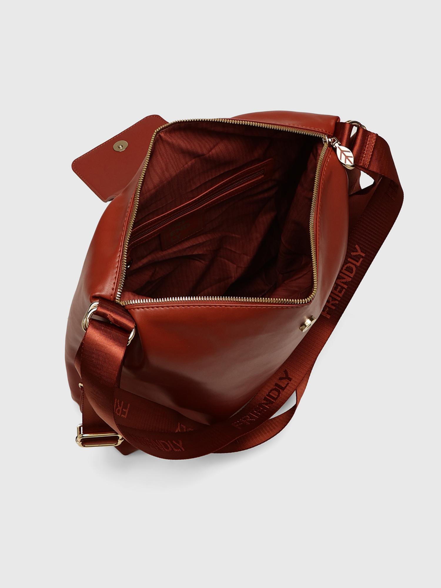 Olanka Women Sack Handbag - Rust (L)