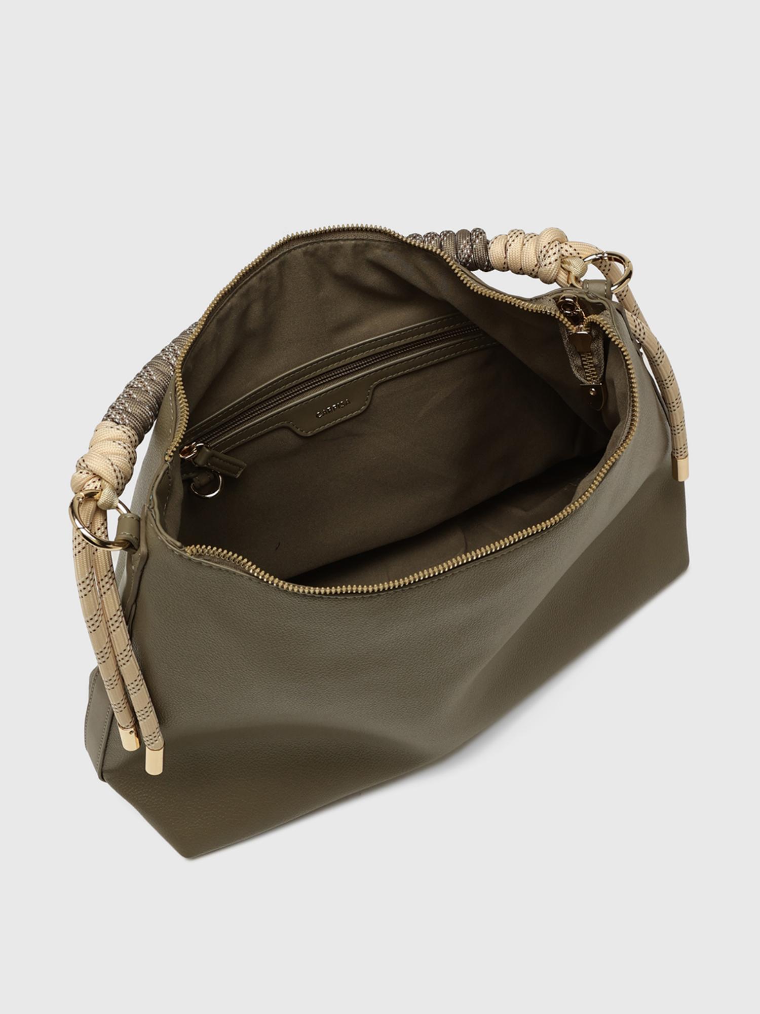Ciclamino Women Handbag With Detachable Strap - Olive (M)