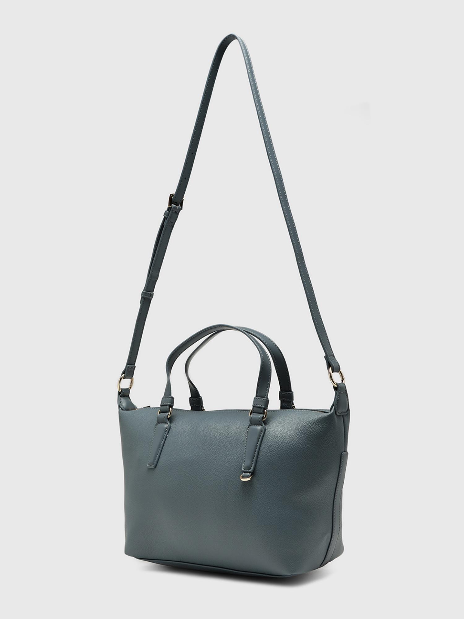 Ciclamino Women Handbag With Detachable Strap - Teal (M)