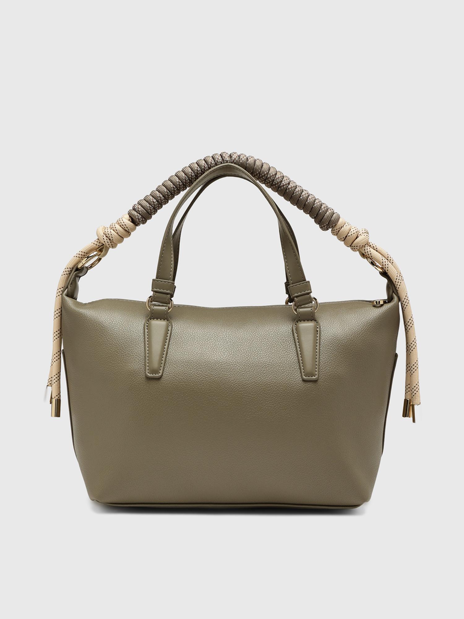 Ciclamino Women Handbag With Detachable Strap - Olive (M)