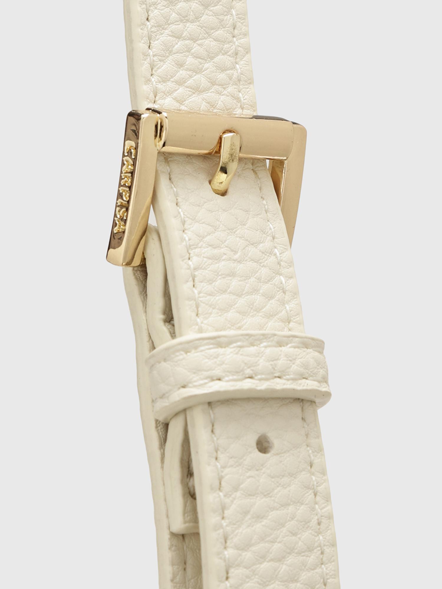 Felce Women Tote Bag With Detachable Strap - Off White (L)