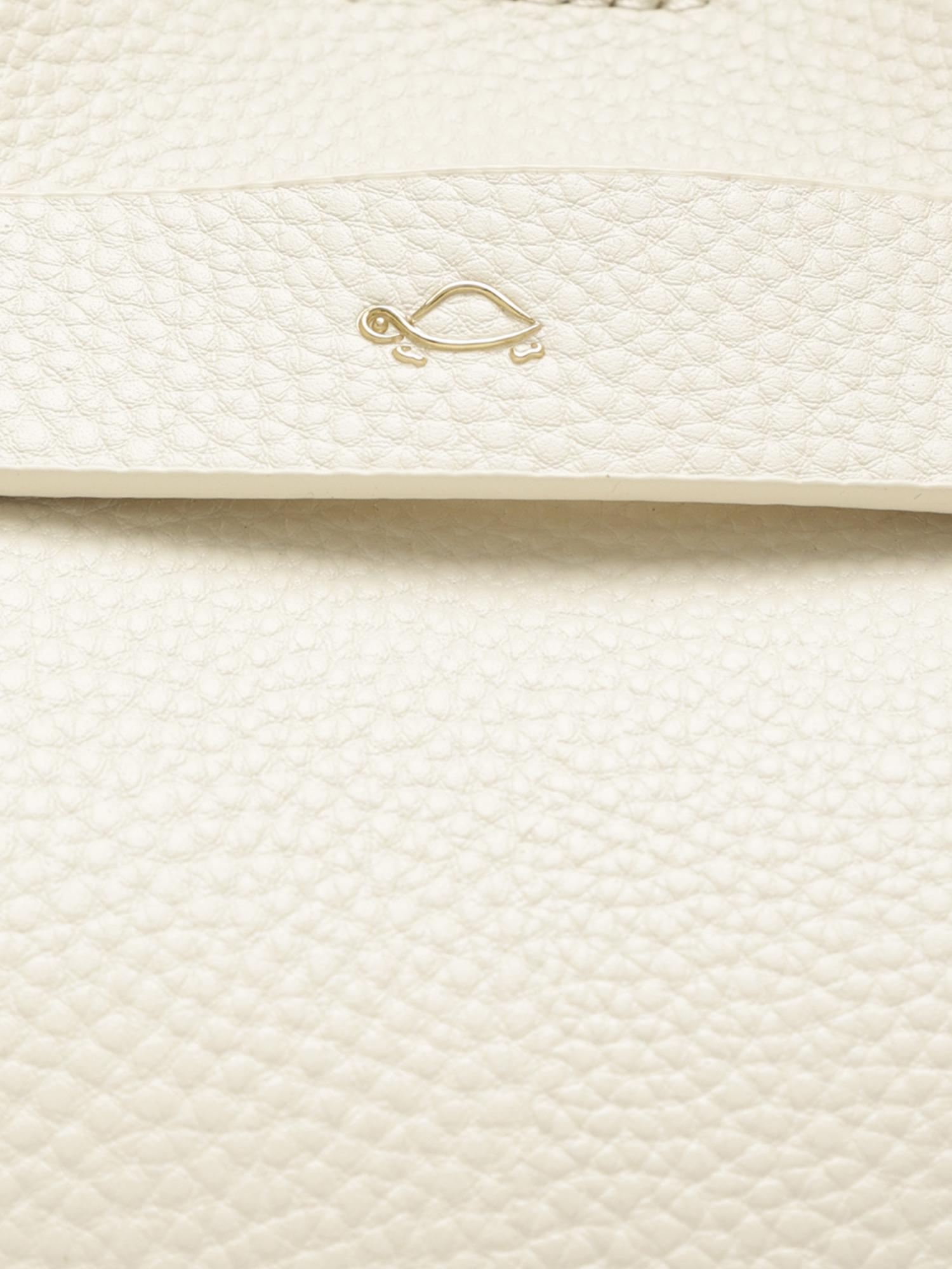 Felce Women Tote Bag With Detachable Strap - Off White (L)