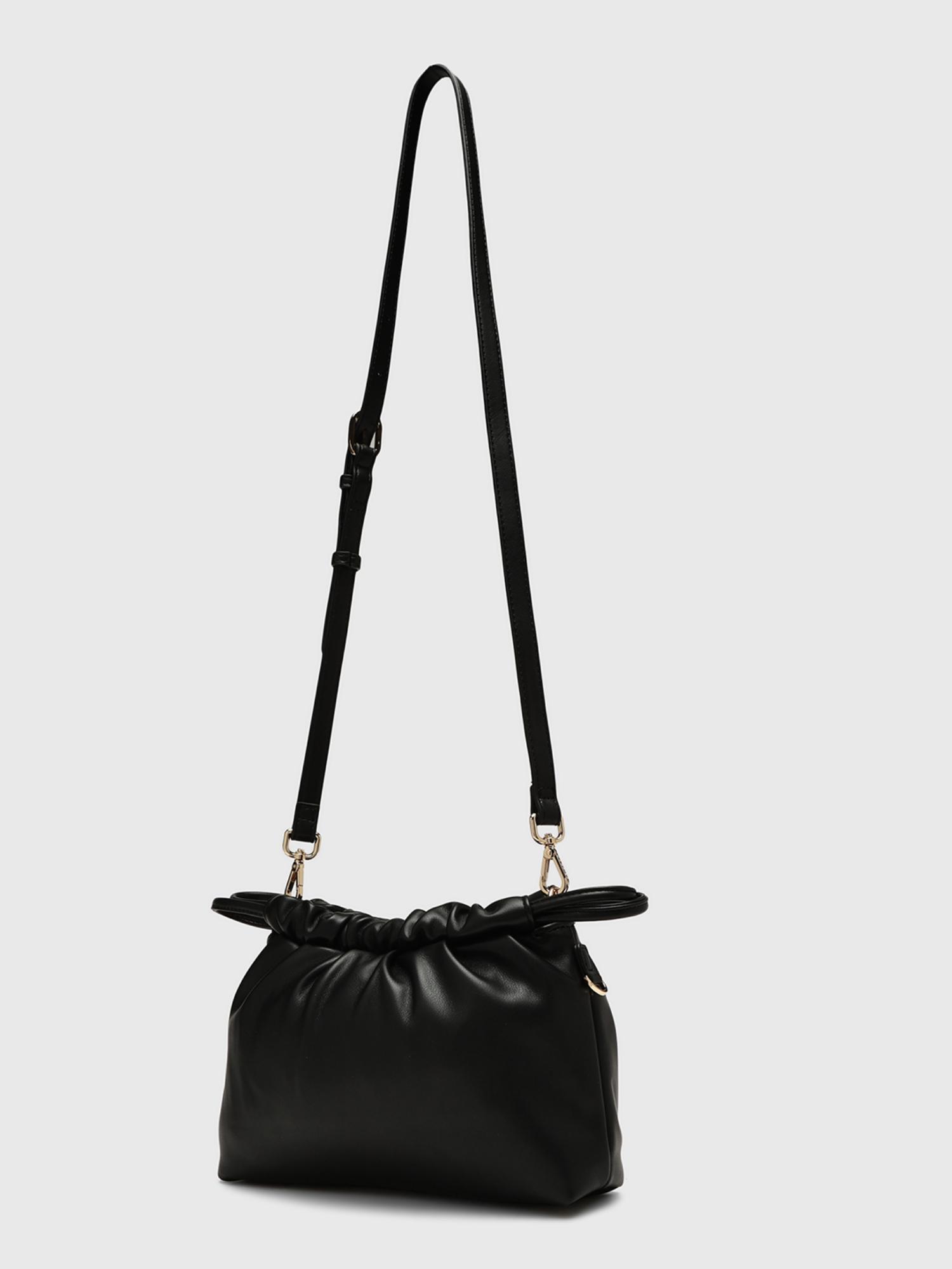 Elena Women Crossbody Sling Bag With Detachable Strap - Black (S)