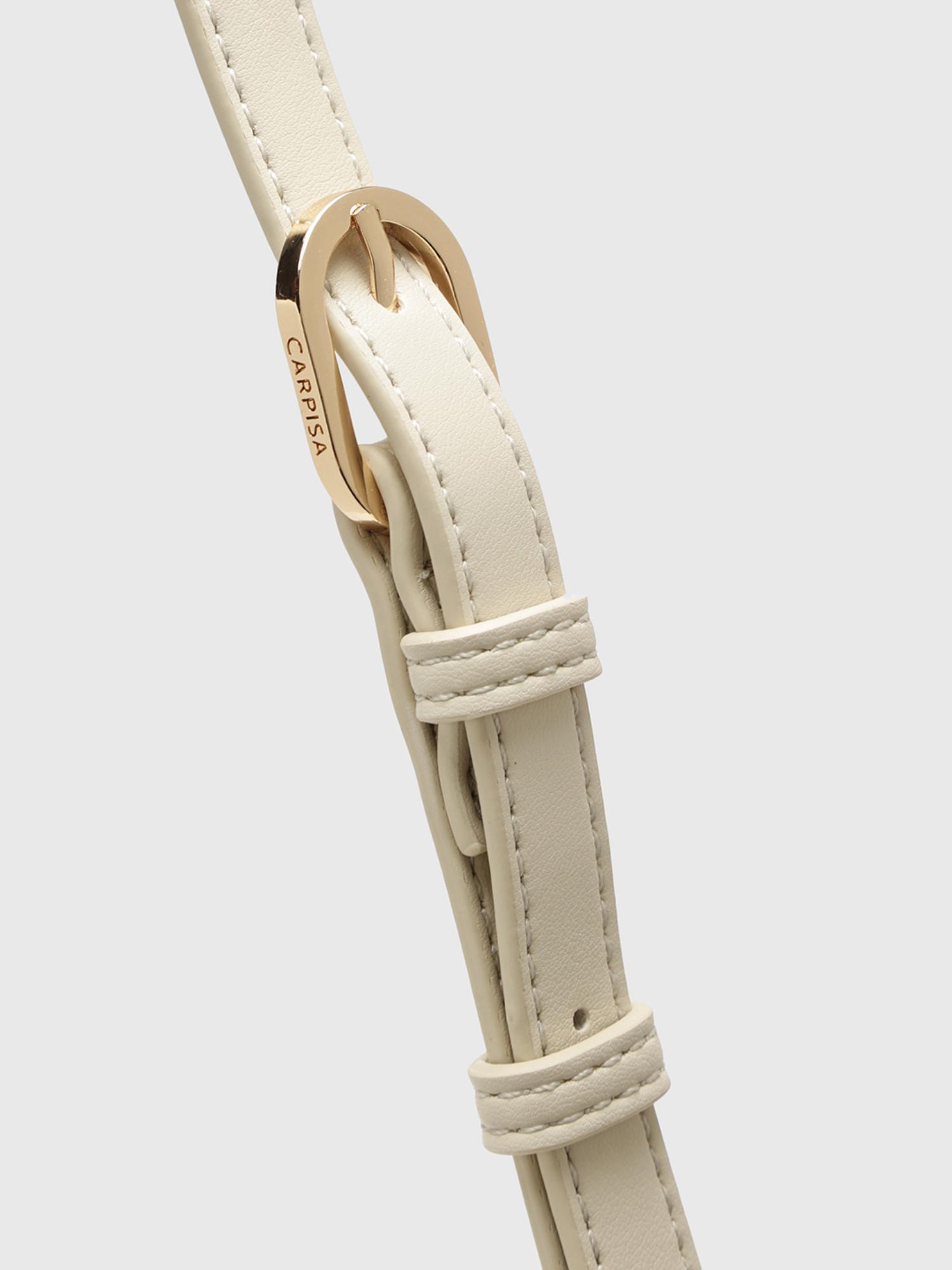 Elena Women Crossbody Sling Bag With Detachable Strap - Off White (S)