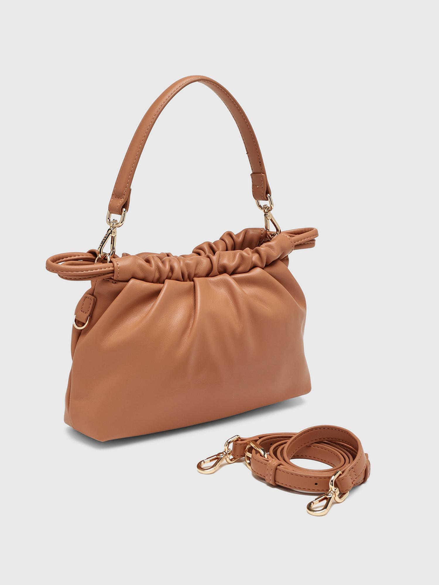 Elena Women Crossbody Sling Bag With Detachable Strap - Orange (S)