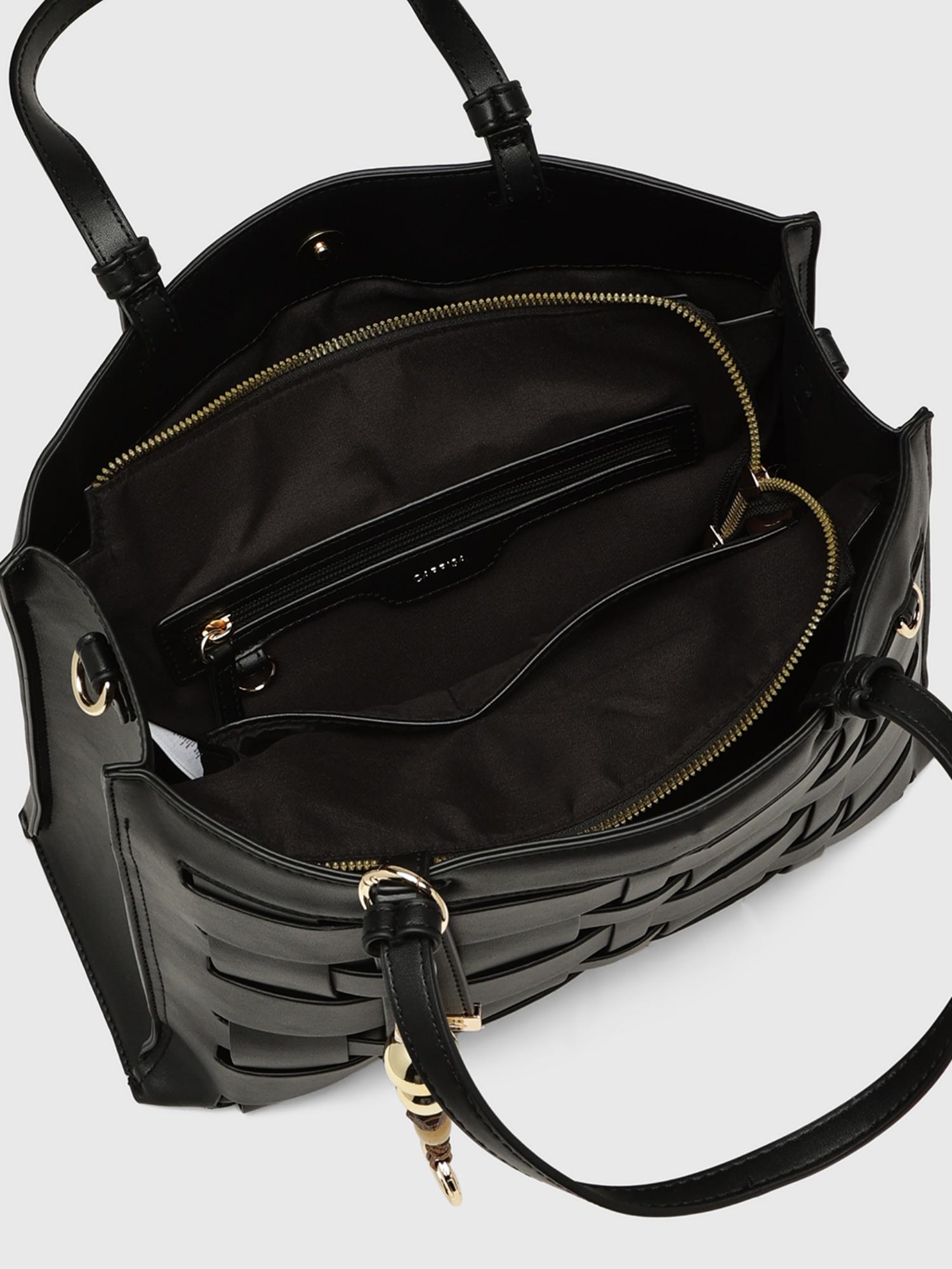 Anturio Women Handbag With Detachable Strap - Black (M)