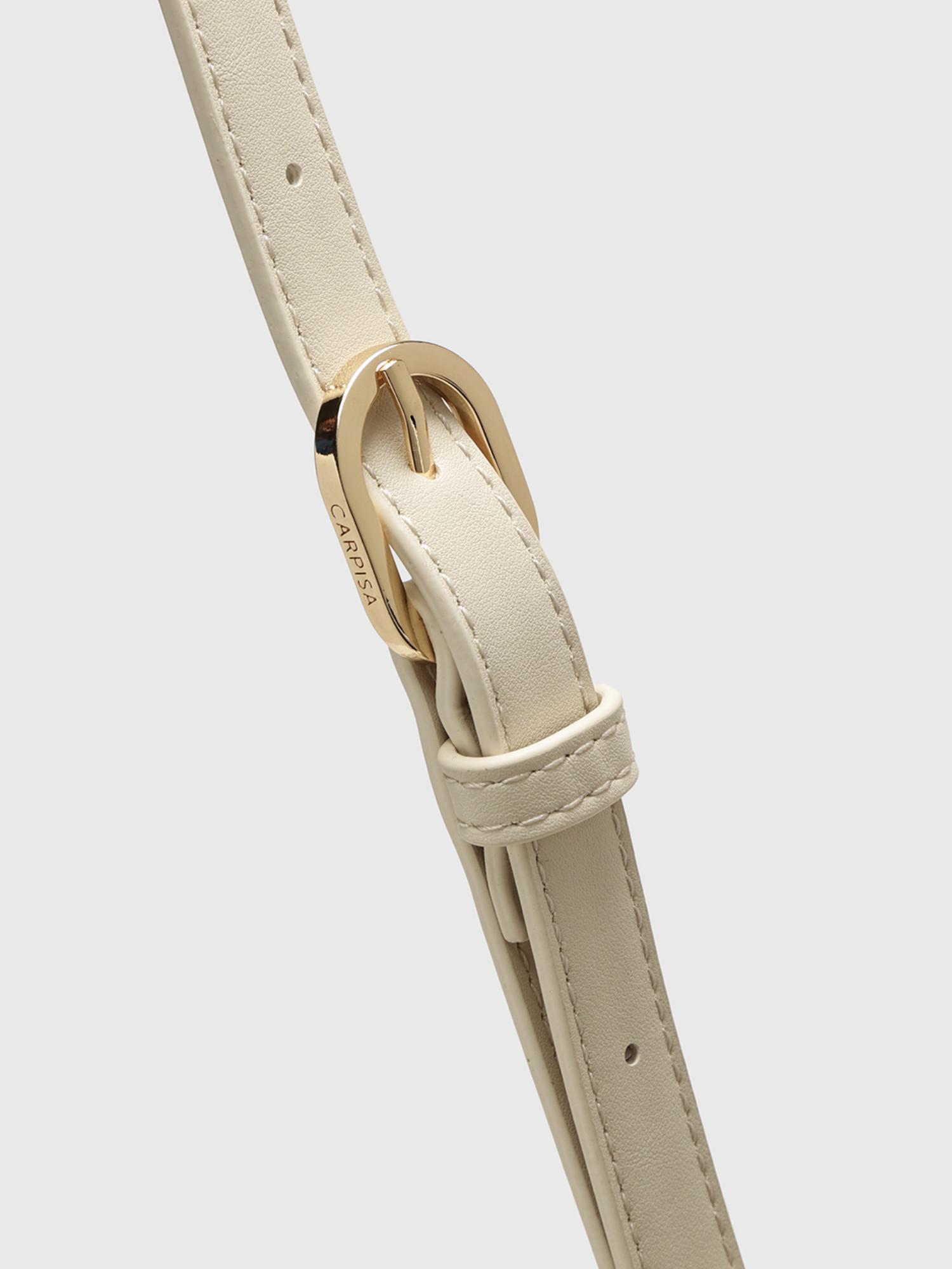Anturio Women Handbag With Detachable Strap - Off White (M)