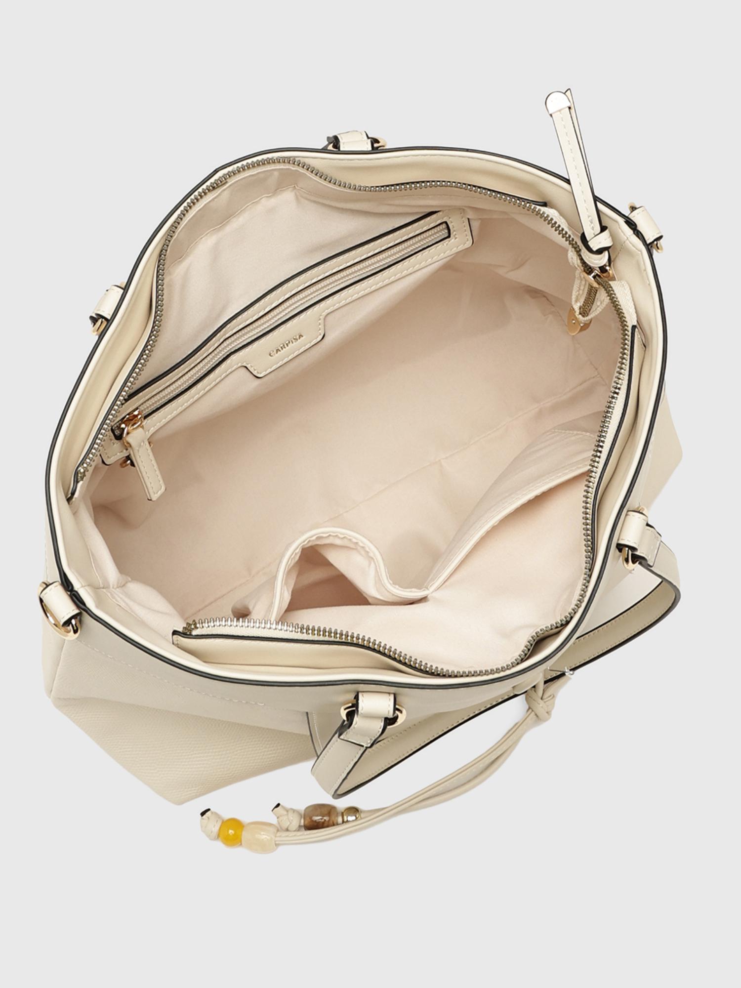 Giada V2 Women Tote Bag With Detachable Strap - Off White (L)