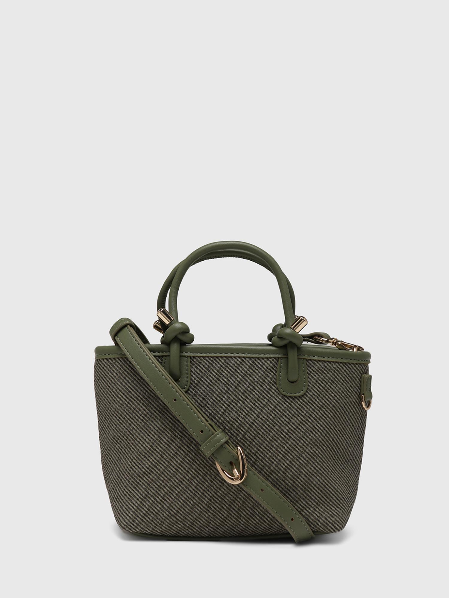 Jasmine Women Satchel Bag With Detachable Strap - Olive (S)