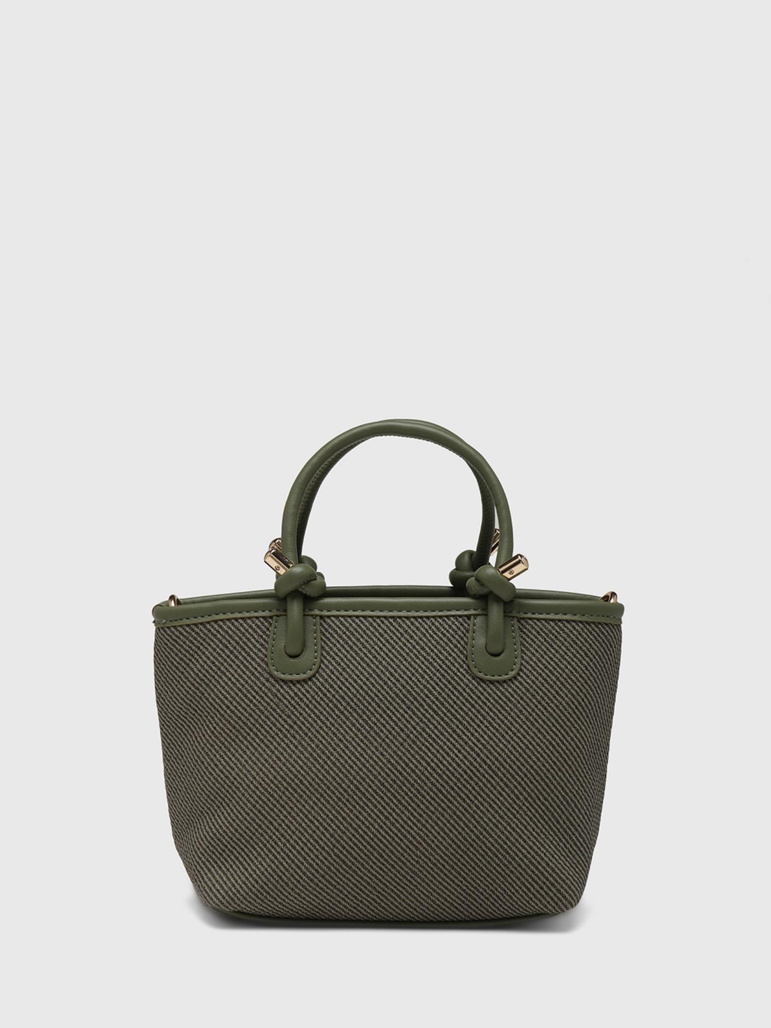 Jasmine Women Satchel Bag With Detachable Strap - Olive (S)