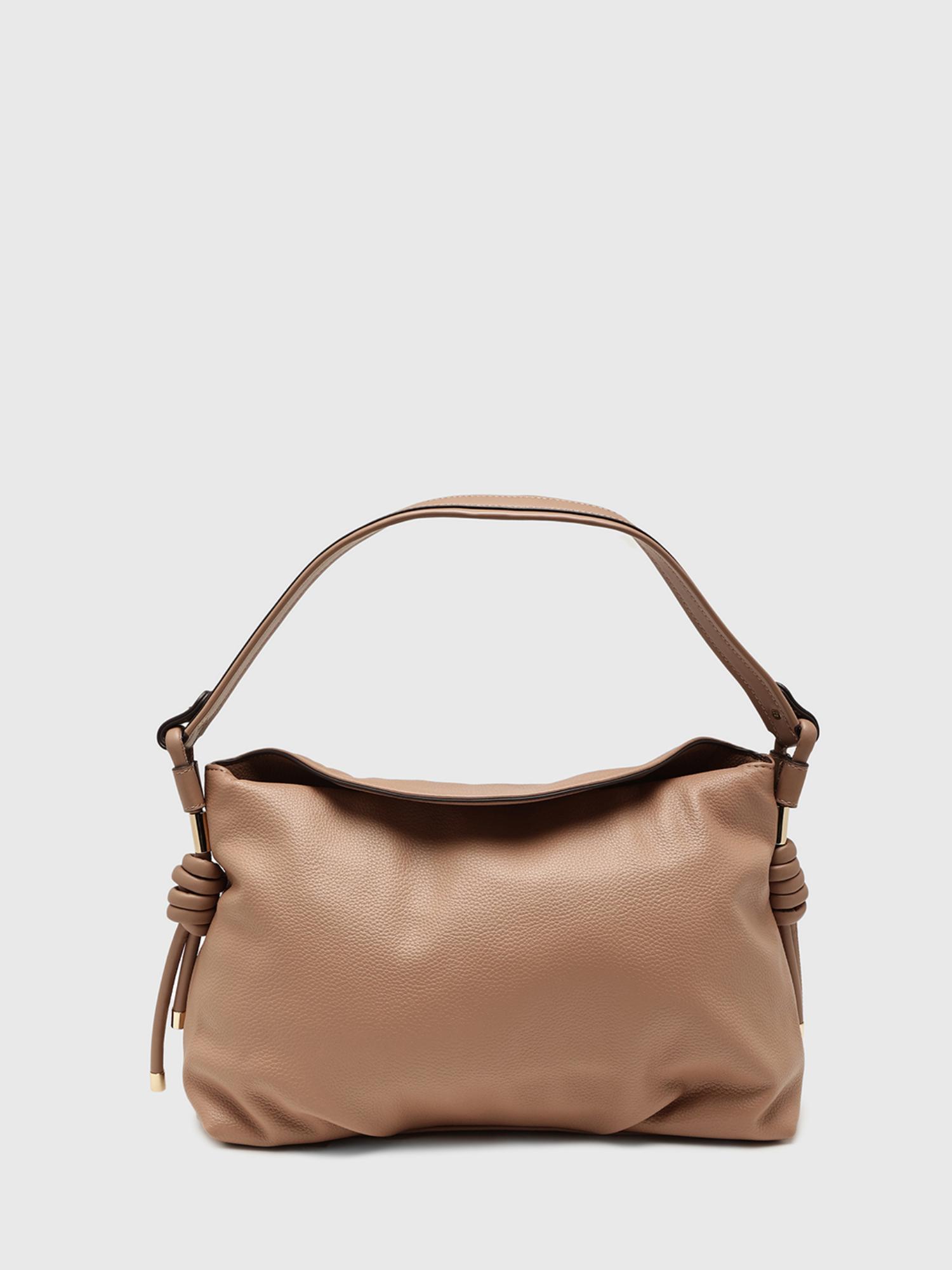 Arnica Women Sack Handbag With Detachable Strap - Brown (M)