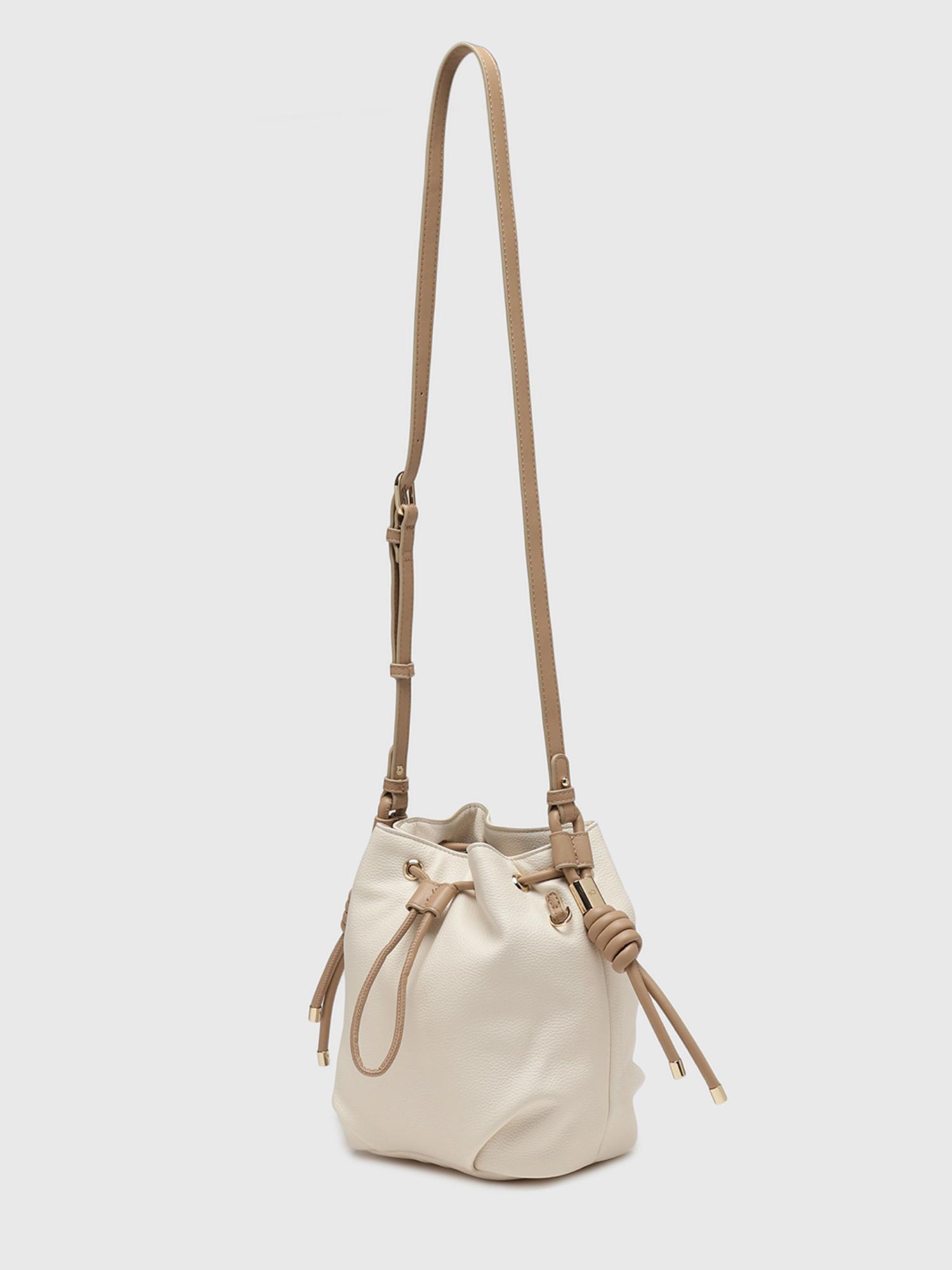 Arnica Women Crossbody Sling Bag With Detachable Strap - Off White (M)