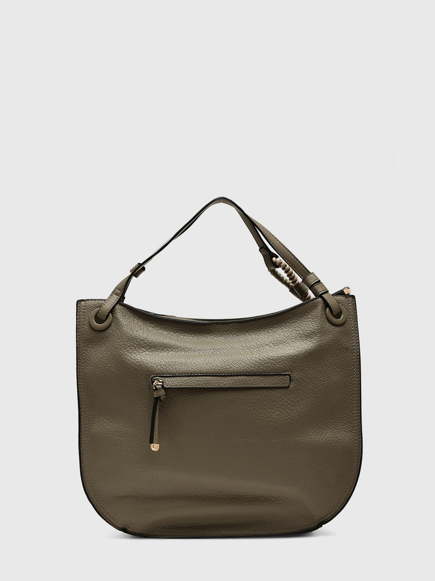 Ginestra Women Handbag With Detachable Strap - Olive (L)
