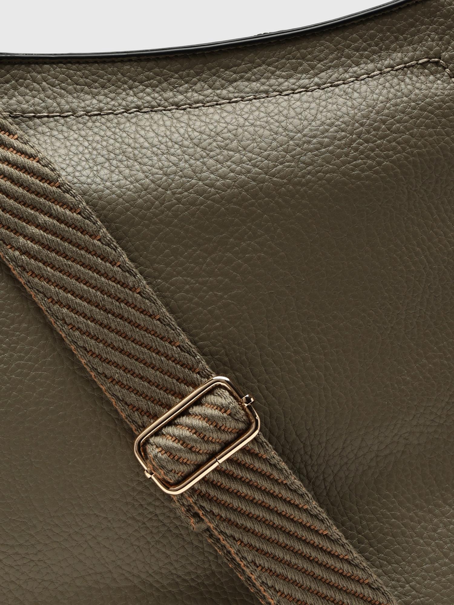 Ginestra Women Handbag With Detachable Strap - Olive (L)
