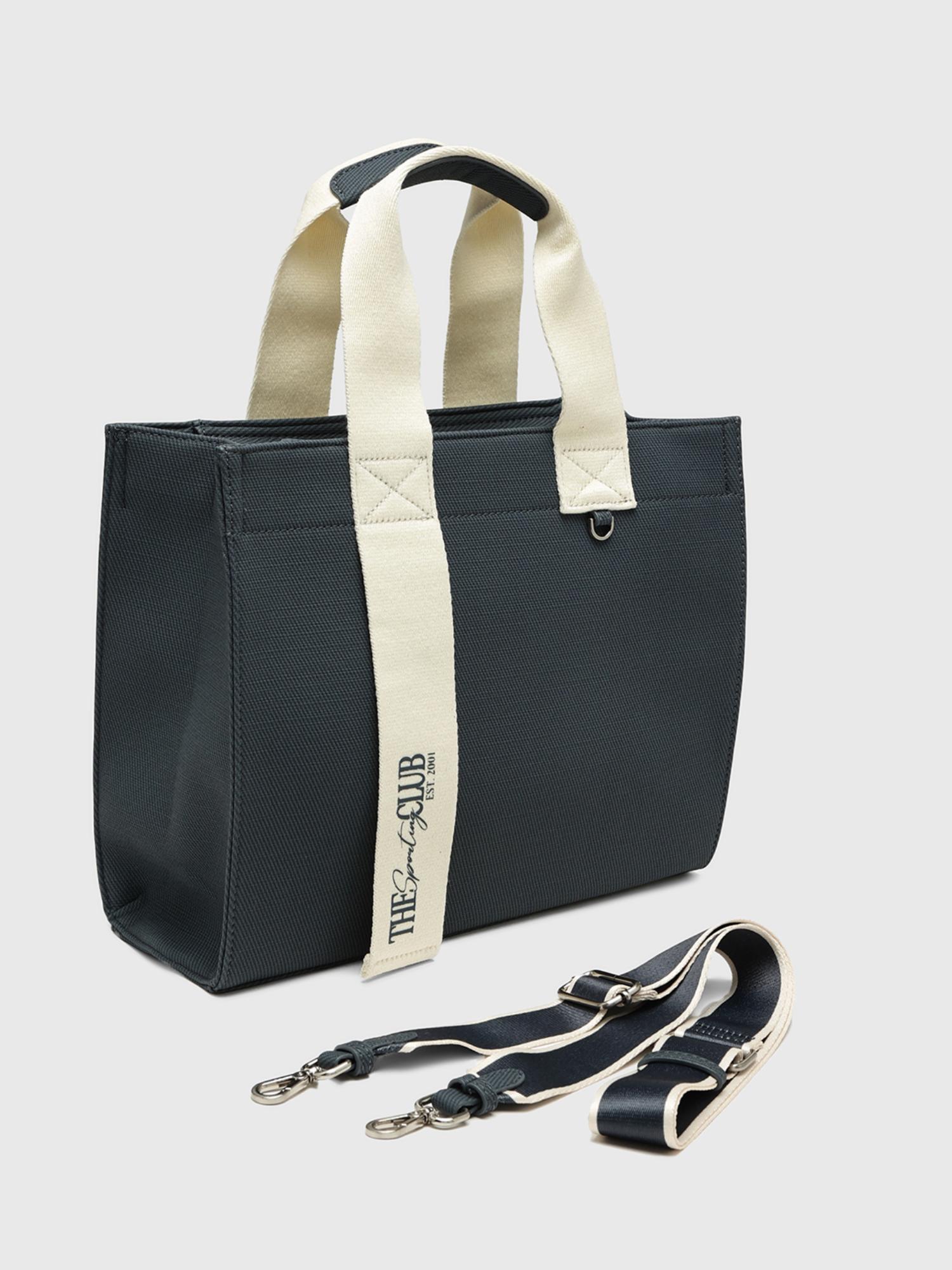 Martina V5 Women Tote Bag With Detachable Strap - Navy Blue (L)