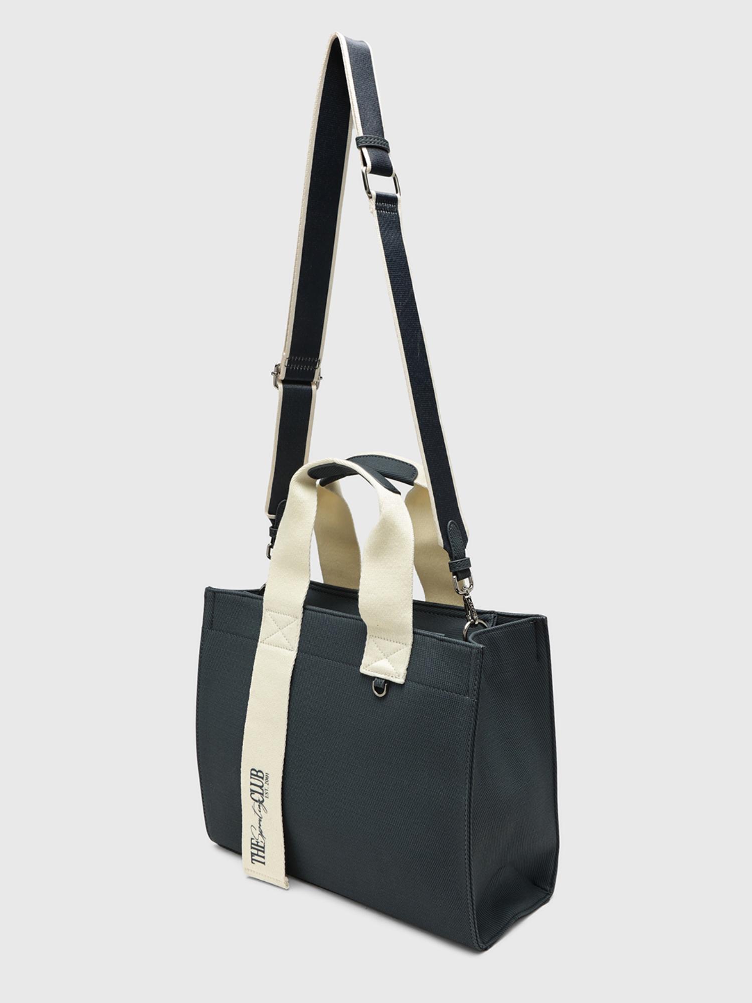 Martina V5 Women Tote Bag With Detachable Strap - Navy Blue (L)