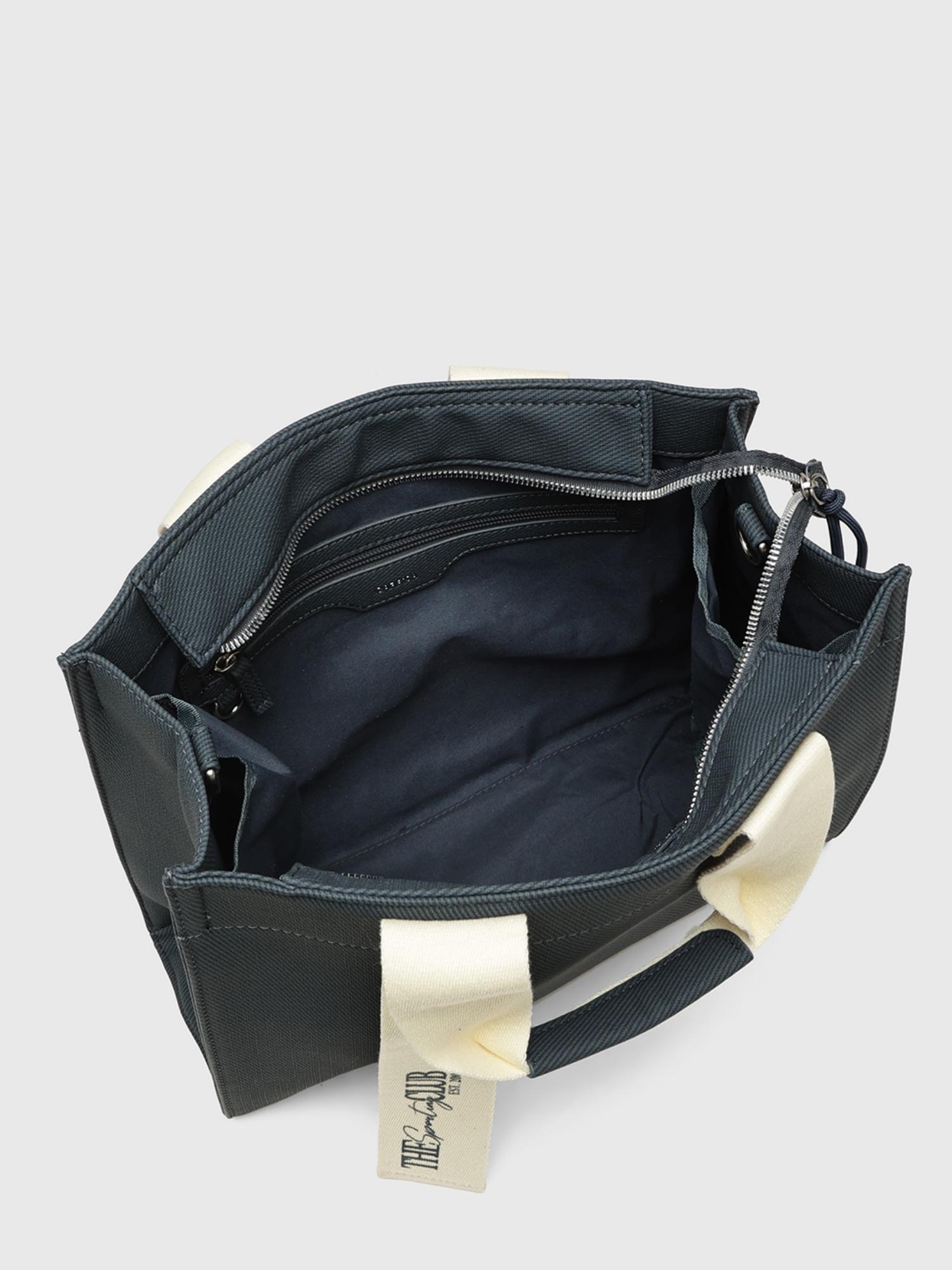 Martina V5 Women Tote Bag With Detachable Strap - Navy Blue (L)