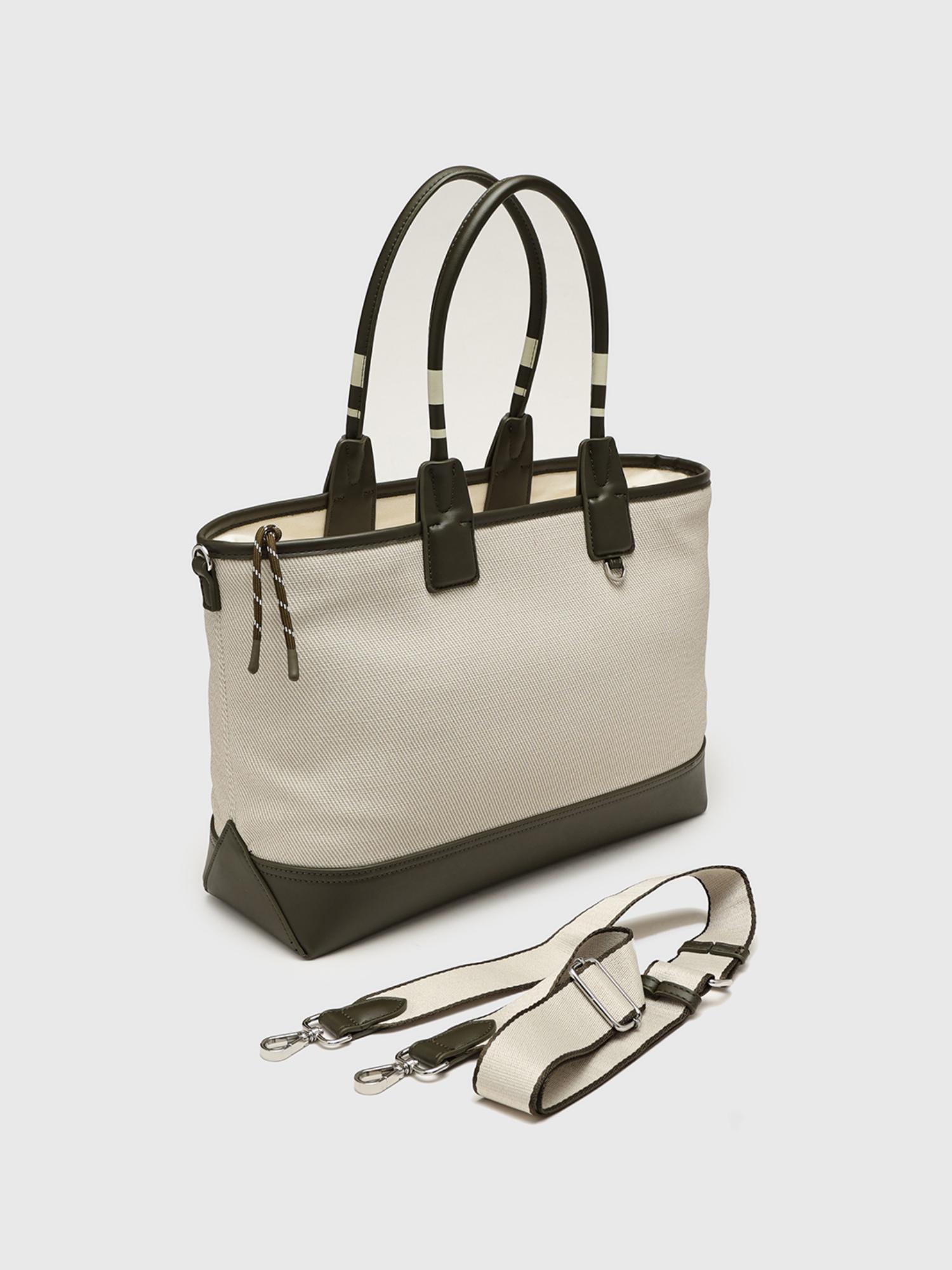 Gabriela V1 Women Tote Bag With Detachable Strap - Off White (L)