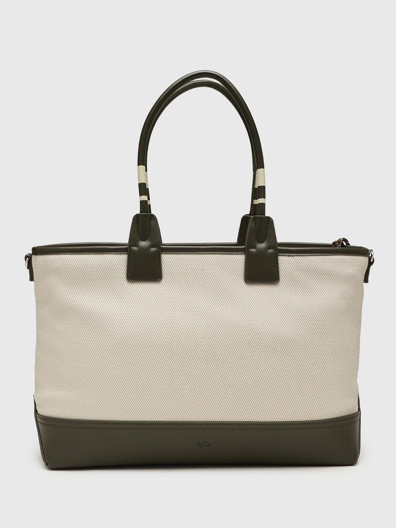 Gabriela V1 Women Tote Bag With Detachable Strap - Off White (L)