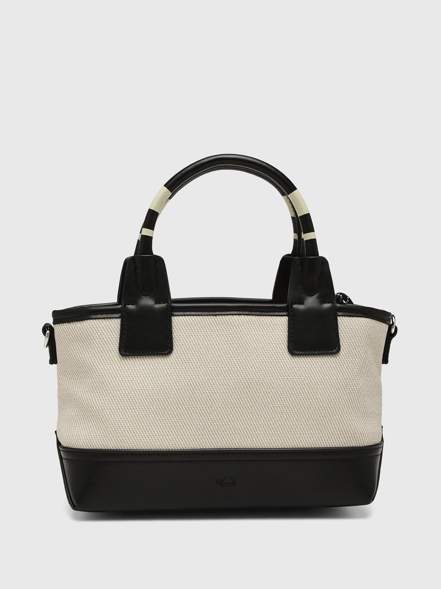 Gabriela V1 Women Satchel Bag With Detachable Strap - Off White (S)