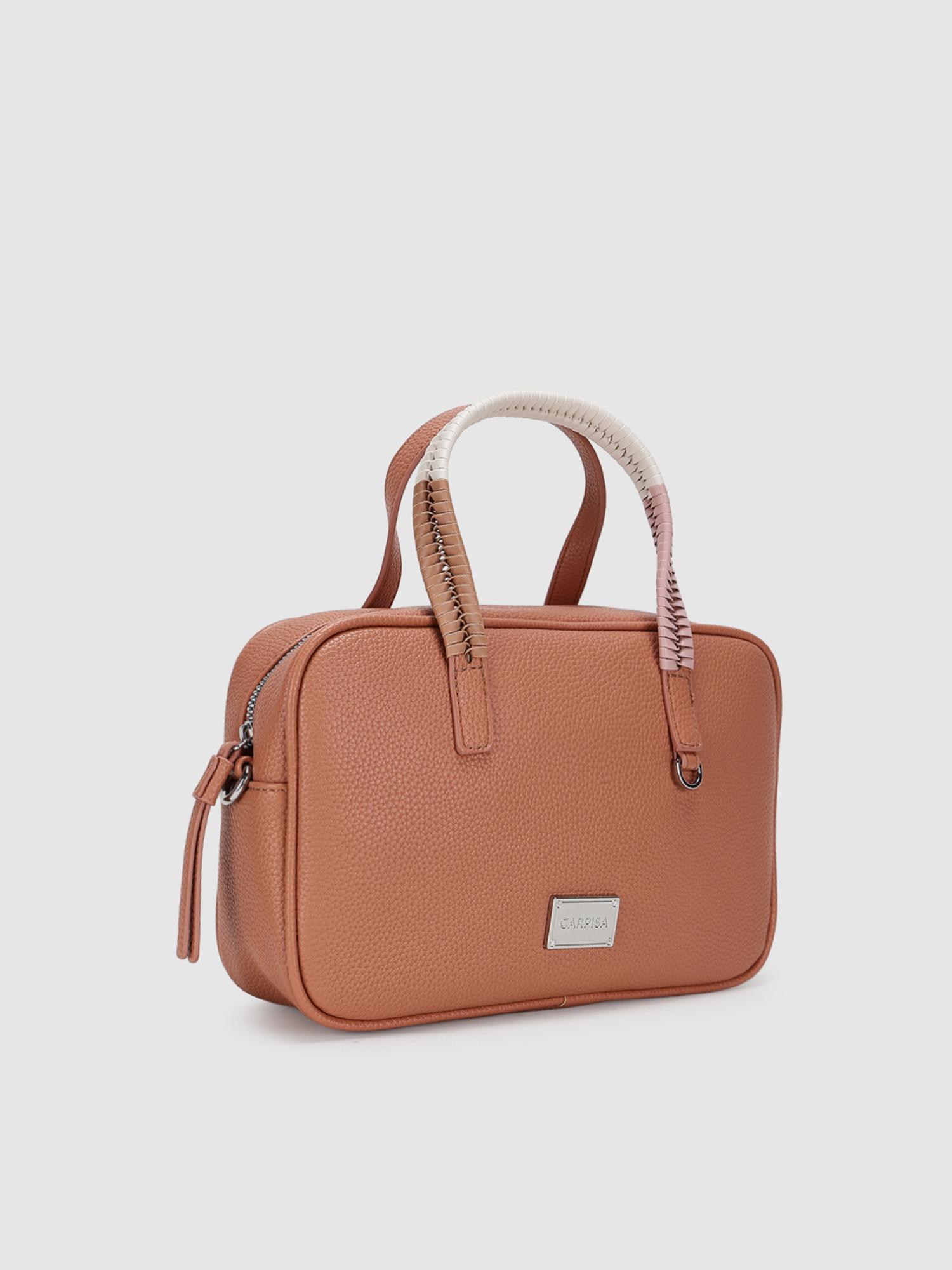 Lucille Women Crossbody Sling Bag With Detachable Strap - Orange (M)