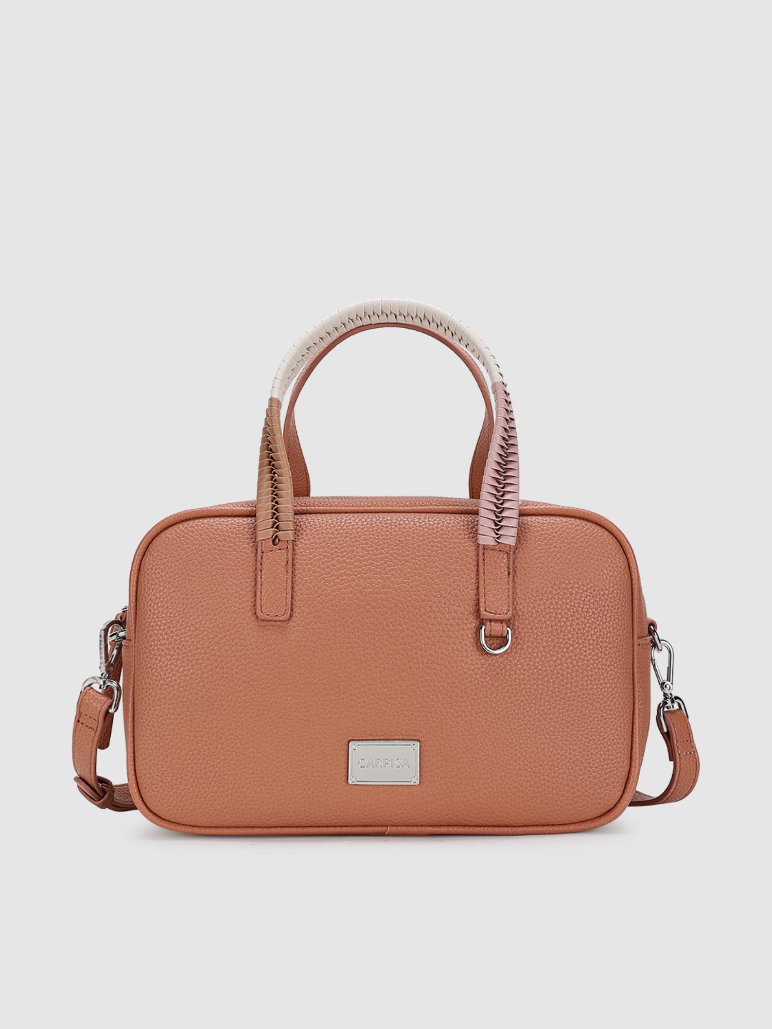 Lucille Women Crossbody Sling Bag With Detachable Strap - Orange (M)