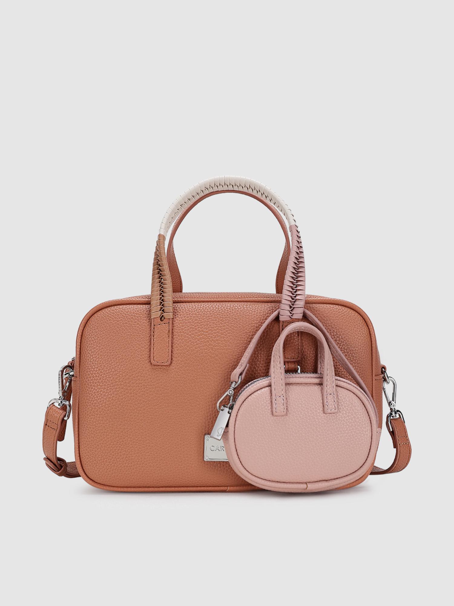 Lucille Women Crossbody Sling Bag With Detachable Strap - Orange (M)