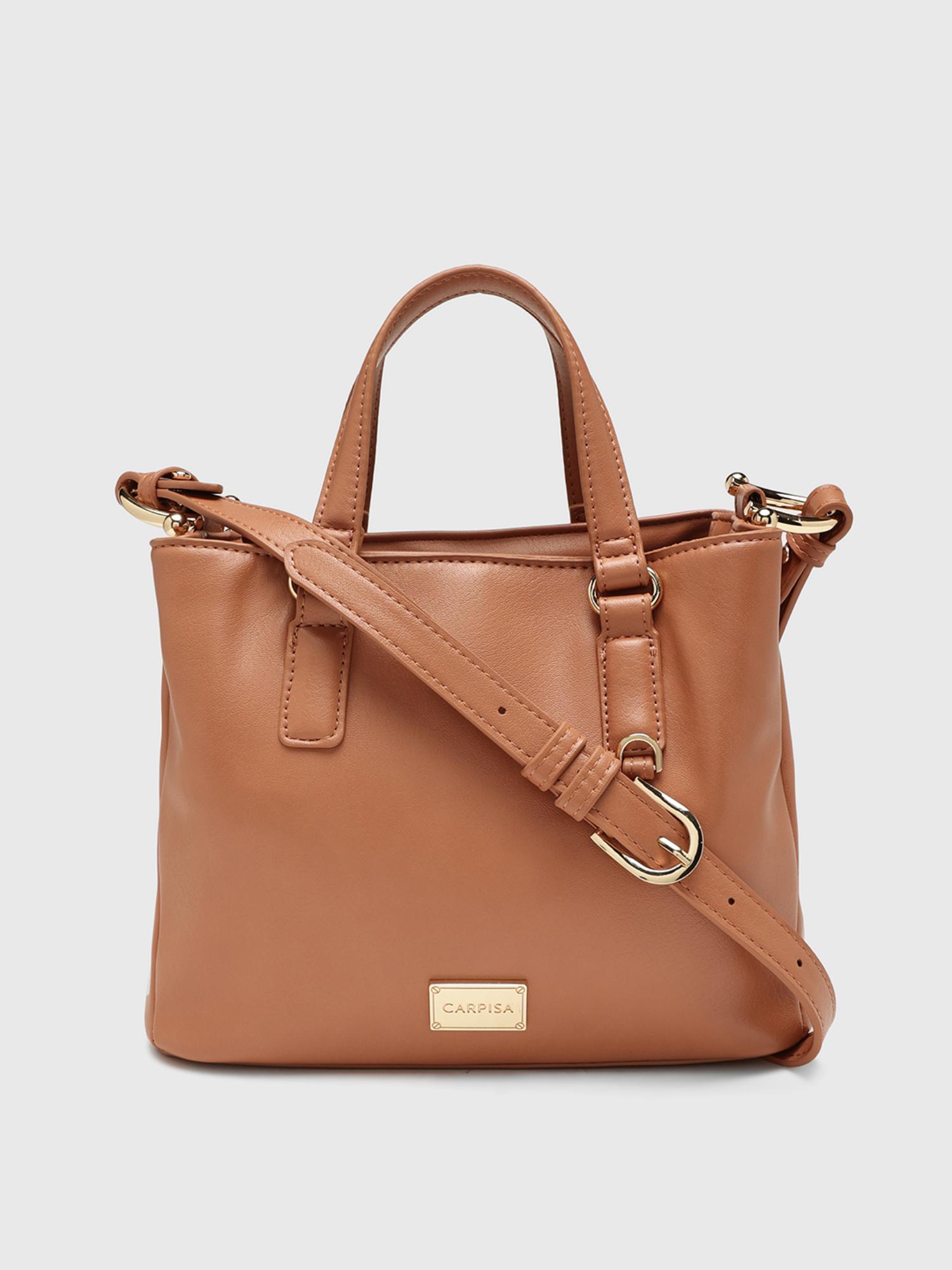 Marie Women Satchel Bag With Detachable Strap - Orange