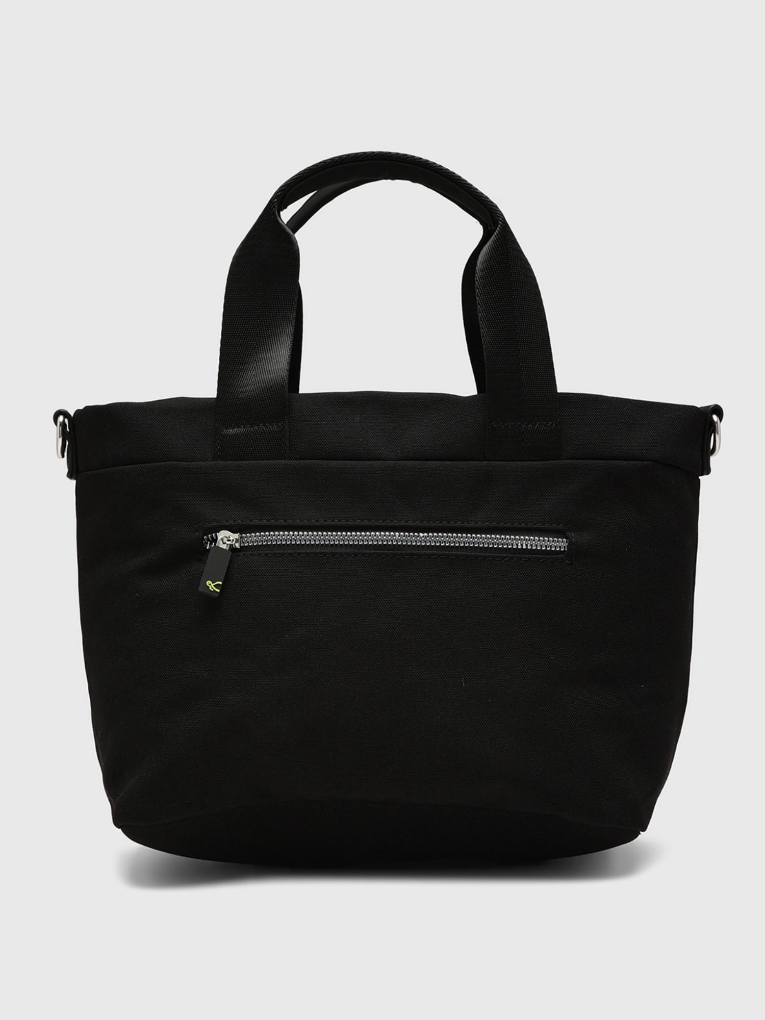 Amsterdam Women Tote Bag With Detachable Strap - Black (L)