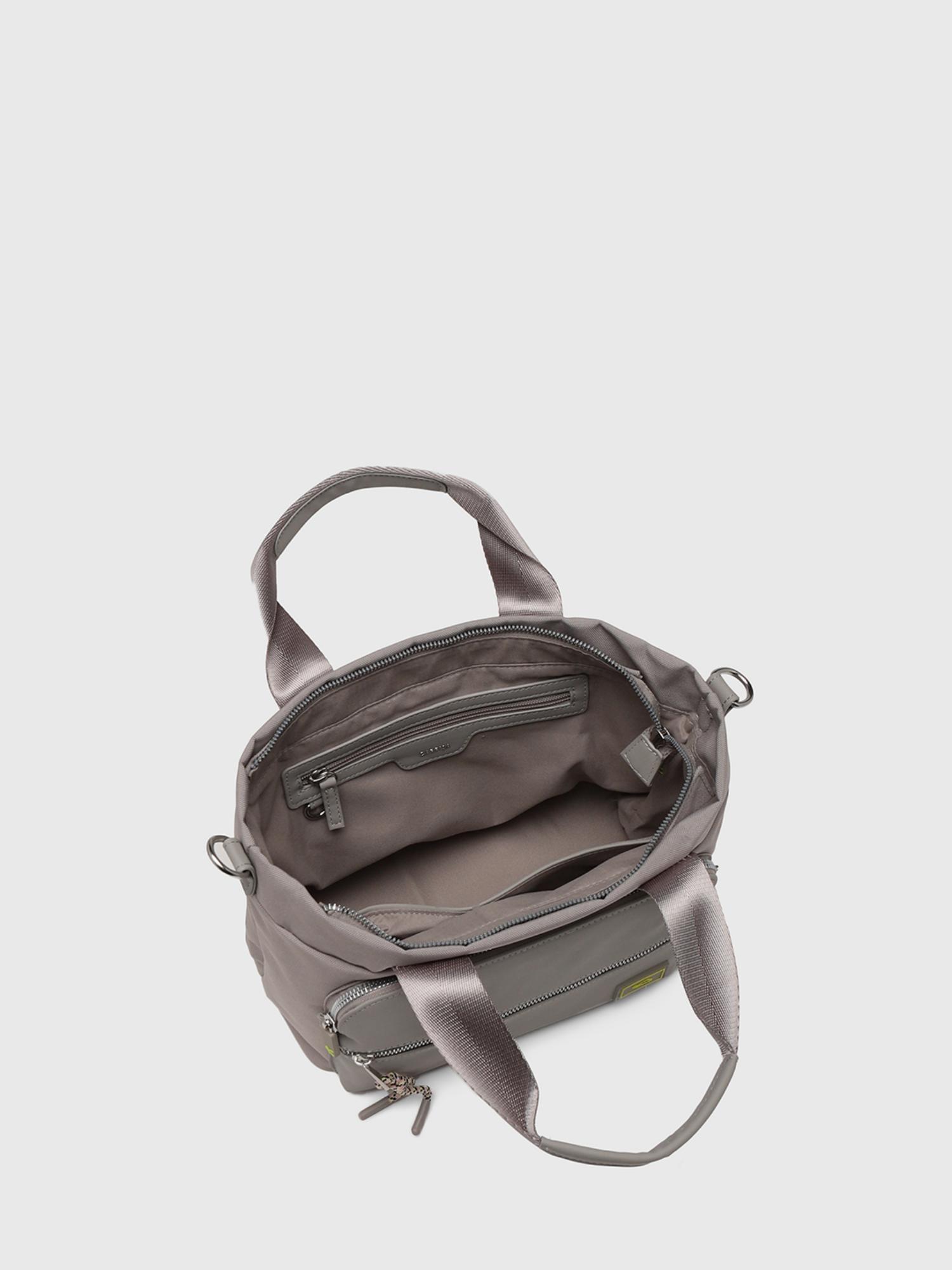 Amsterdam Women Tote Bag With Detachable Strap - Grey (L)