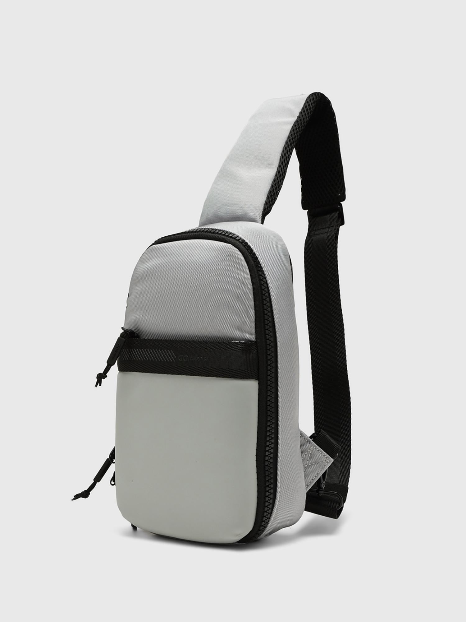 Maverick Go Ss26 Men Crossbody Sling Bag With Detachable Strap - Grey (S)