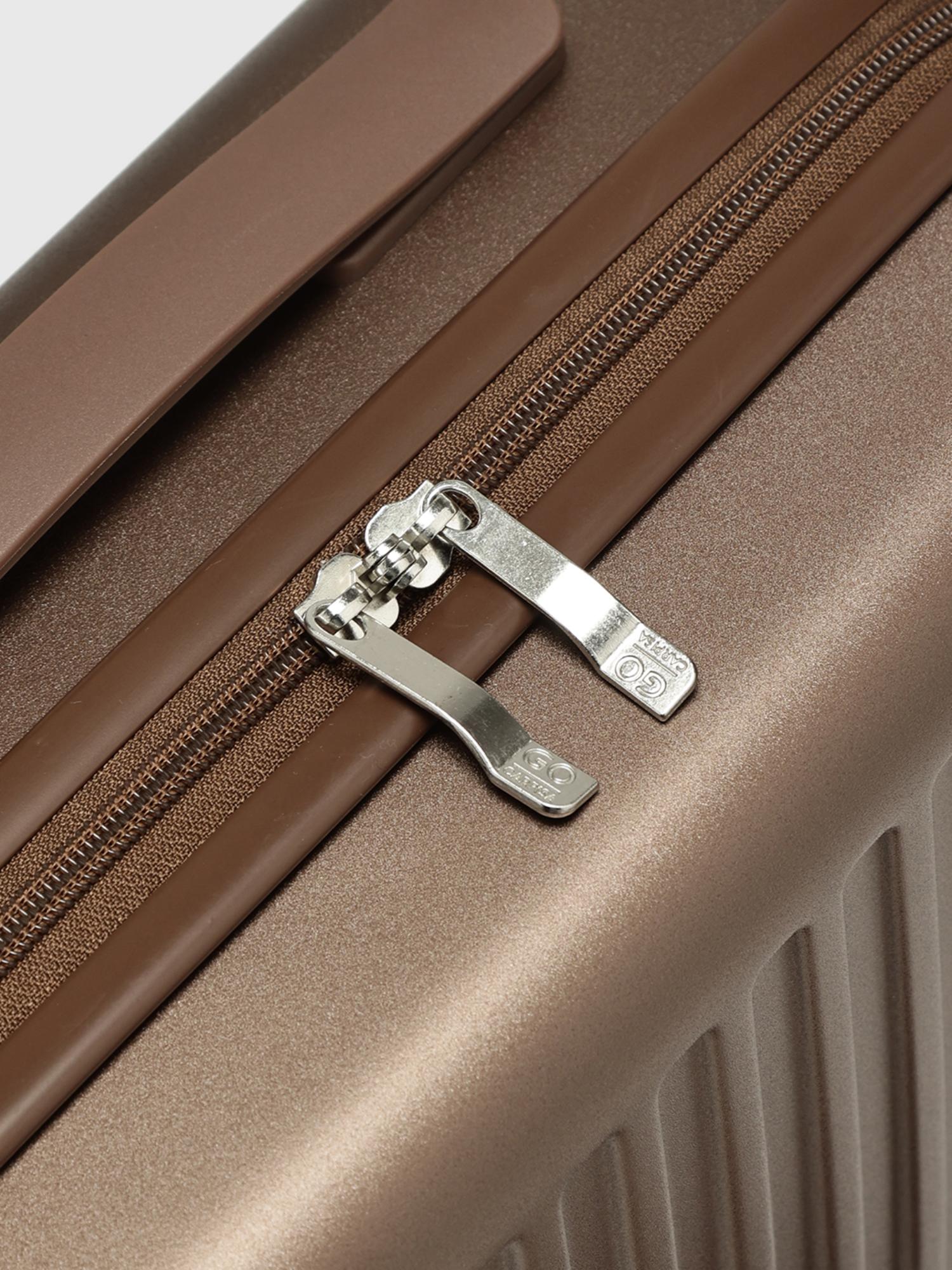 Tinny Go Unisex Hard Shell Beauty Vanity Bag With Detachable Strap - Bronze (L)
