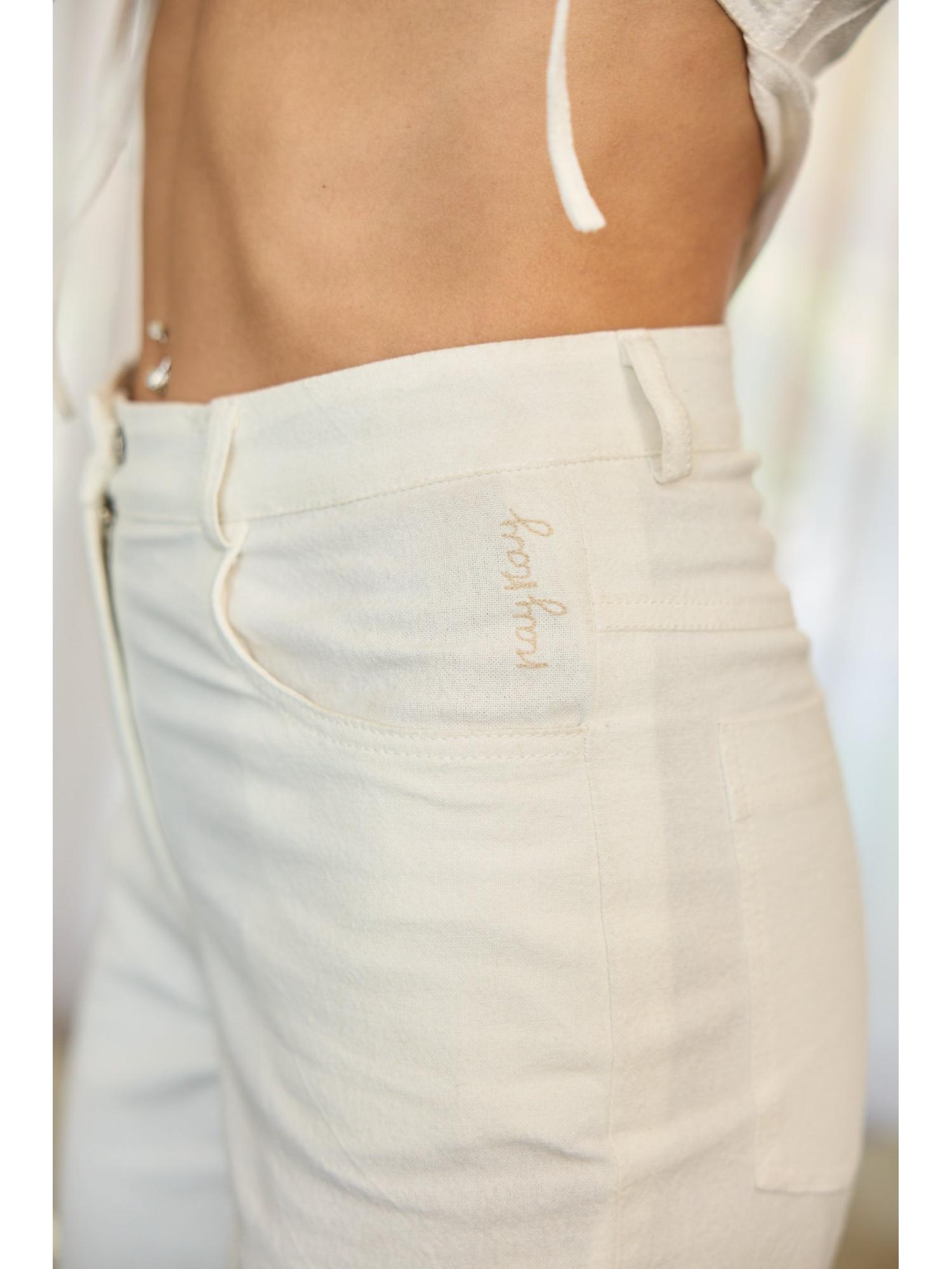 Lestor White Denim Top with Pant