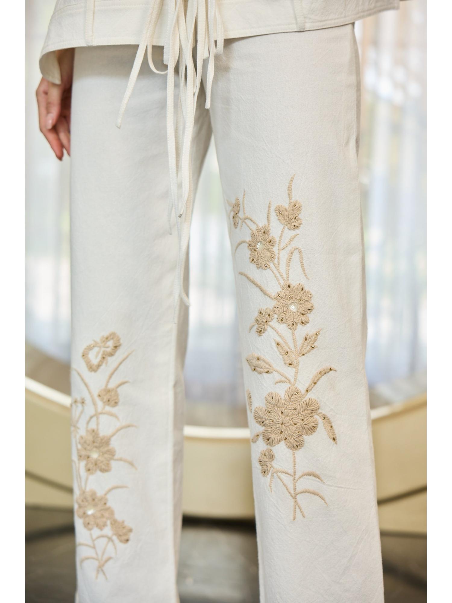 Lestor White Denim Top with Pant
