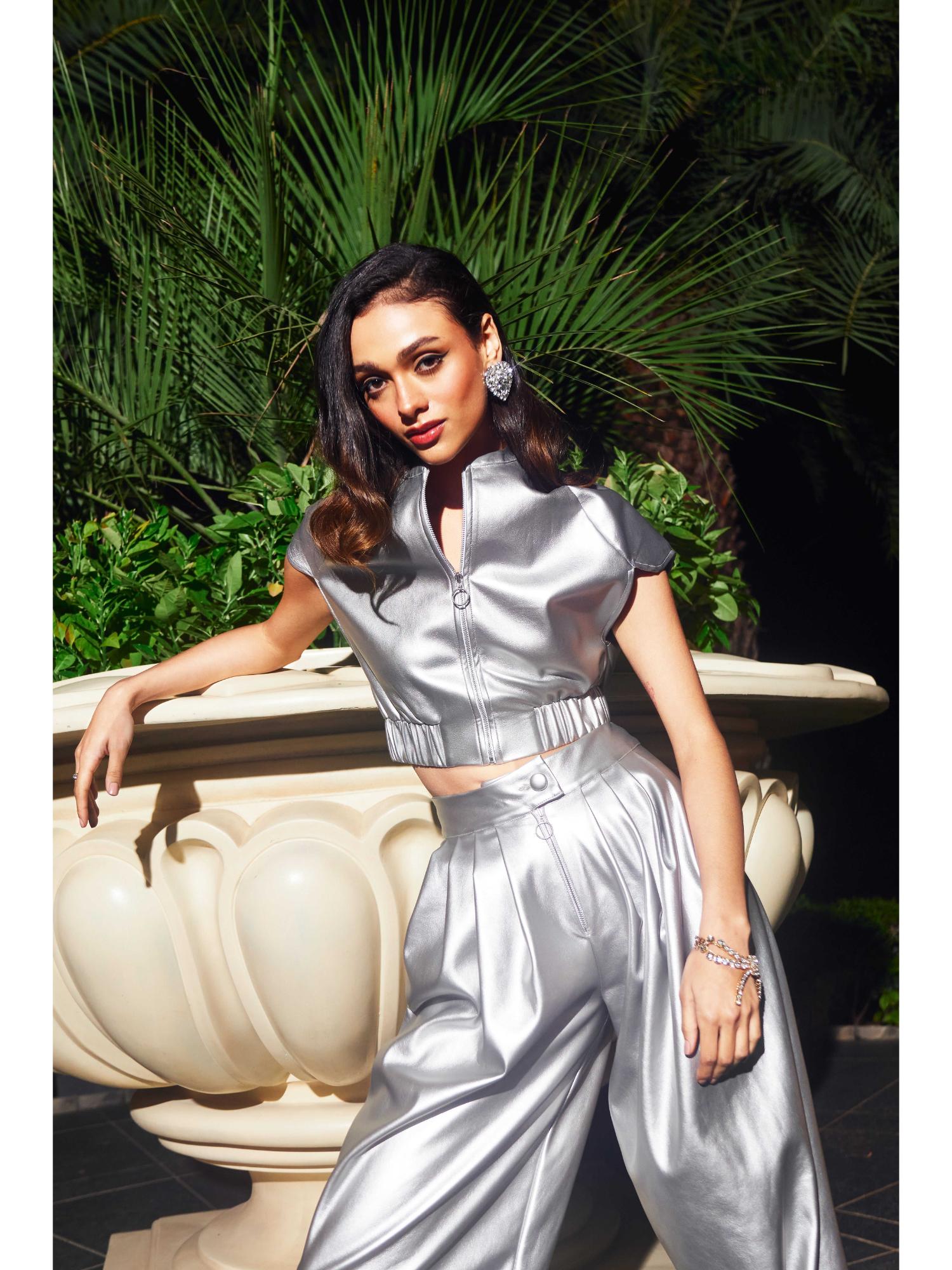 Neomi Silver Lather Top with Pant
